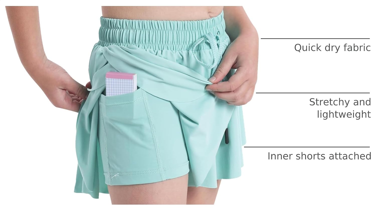 Detalle 2 de KEREDA Butterfly Shorts 2-in-1 for Girls