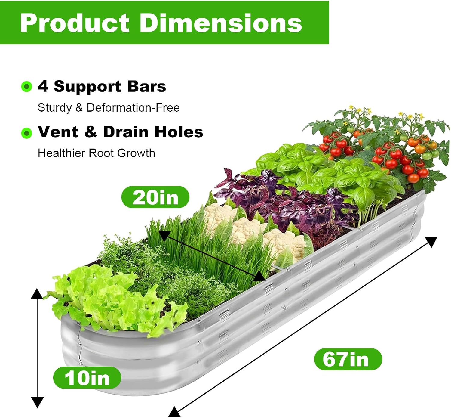 Thumbnail 2 de GADI Raised Garden Bed 67-Inch