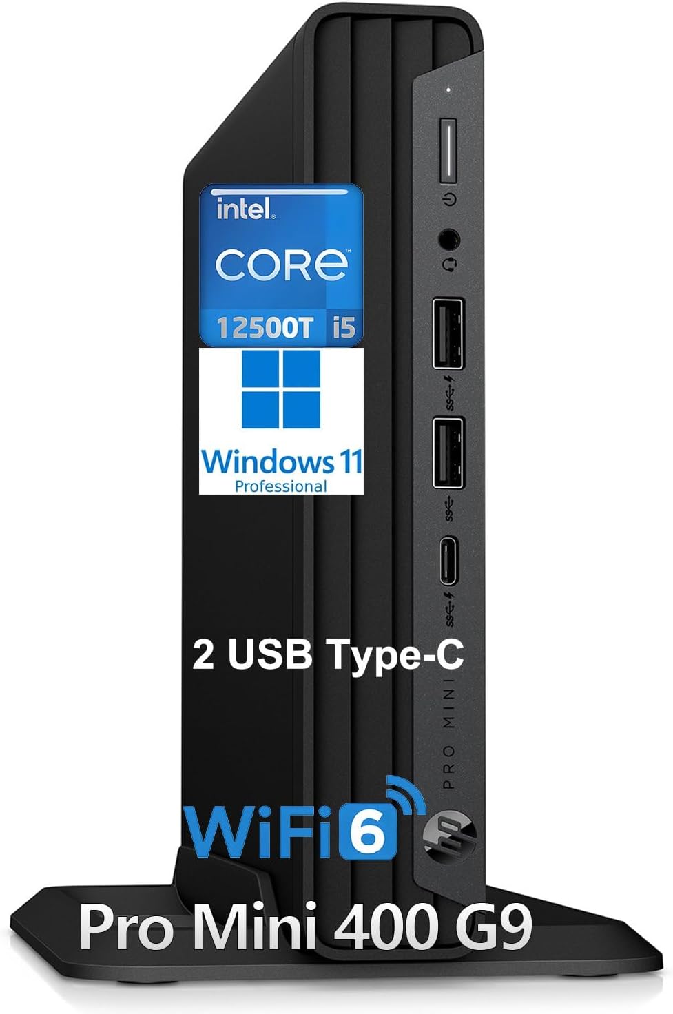 Detalle de HP Mini Desktop Computer with Core i5-12500T