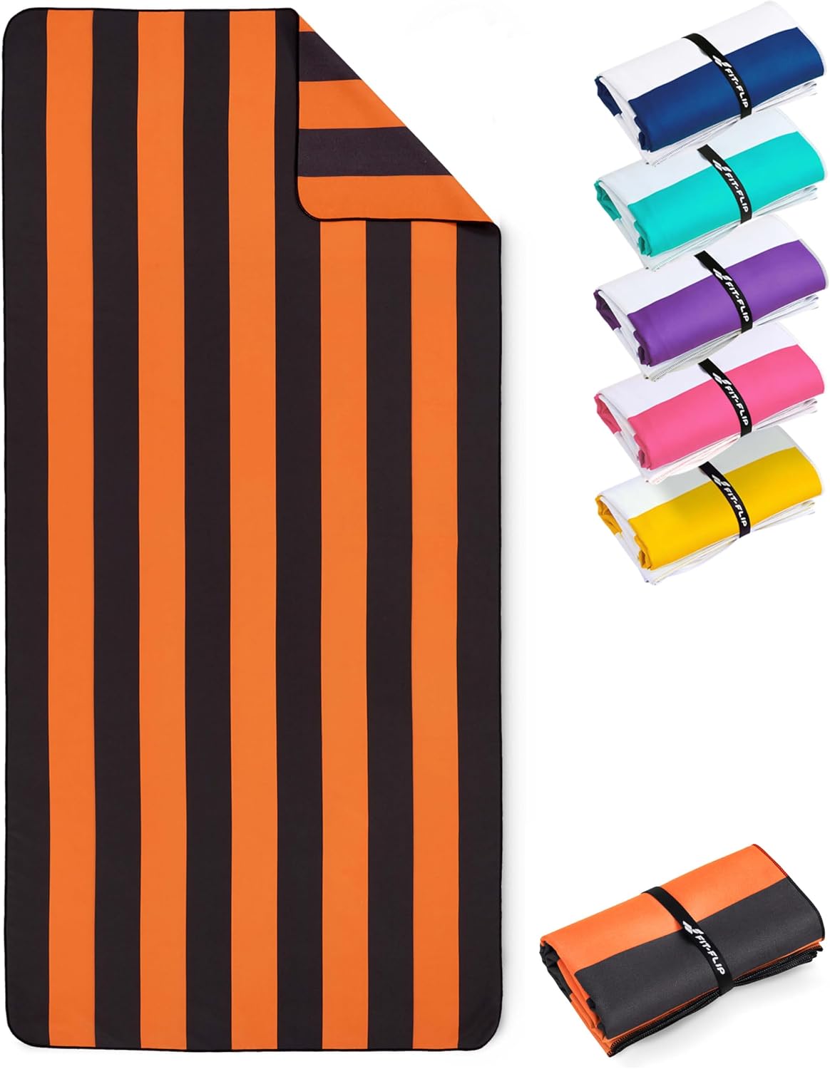 Detalle de Fit-Flip Telo Mare microfibra 200 cm x 90 cm: leggero, assorbente e antisabbia