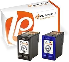 Detalle de 2 cartucce d'inchiostro compatibili per HP 56 + 57 – Pacco da 2 per stampanti HP DeskJet e OfficeJet