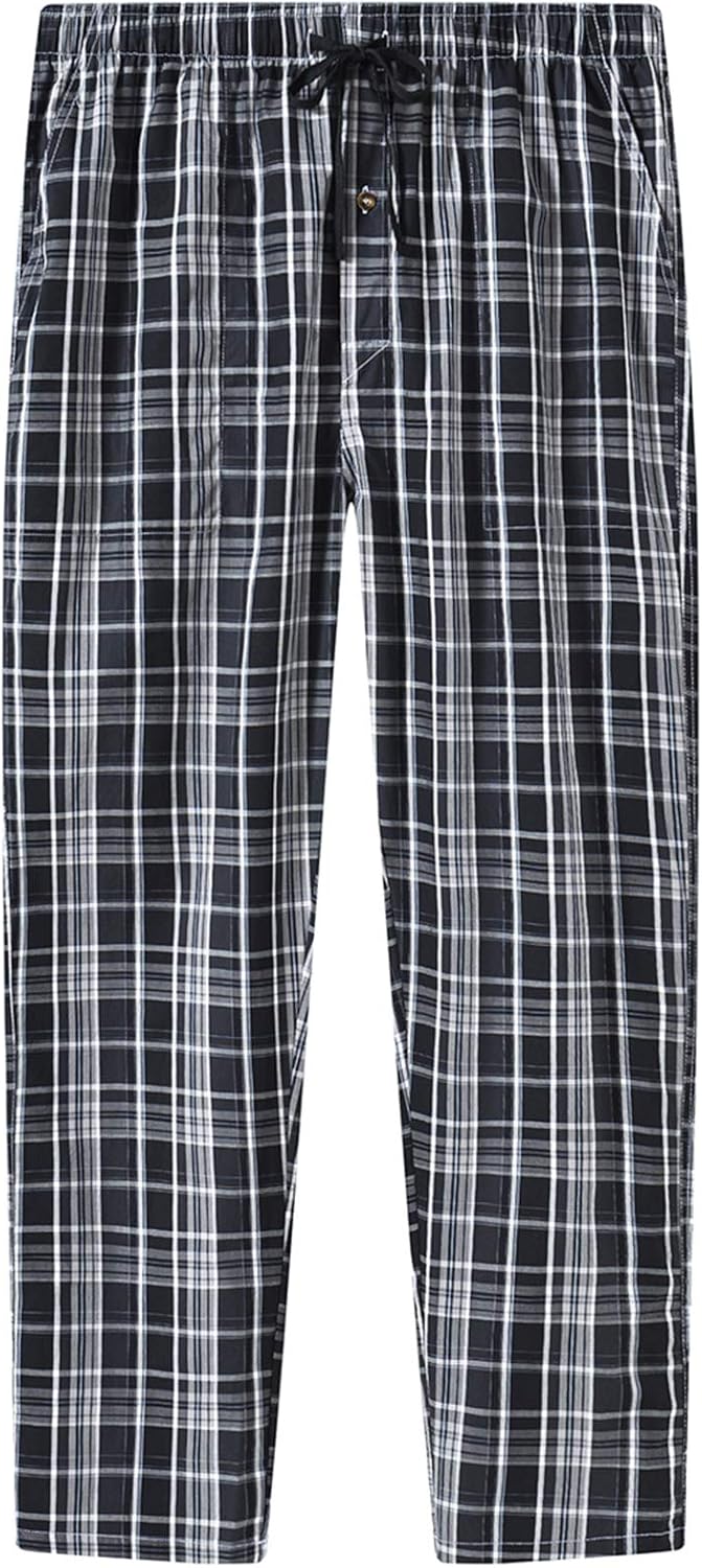 Thumbnail 3 de MoFiz Men's Pajama Bottoms: 3-Pack 100% Cotton Plaid Drawstring Pajama Pants