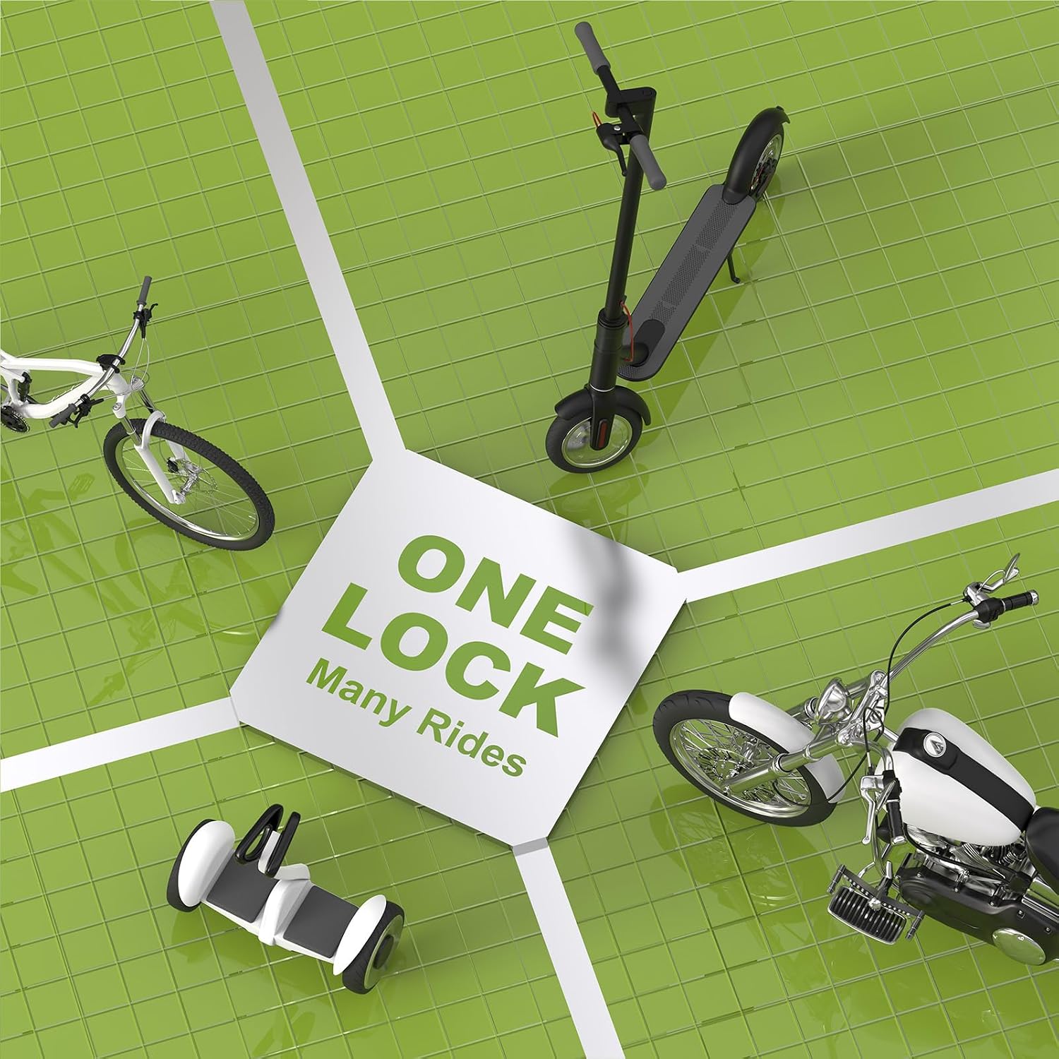 Thumbnail 5 de LOXENCE E Scooter Schloss: Handschellenschloss mit Kordelzugbeutel – Hohe Sicherheit für E-Scooter, Fahrräder und Motorräder