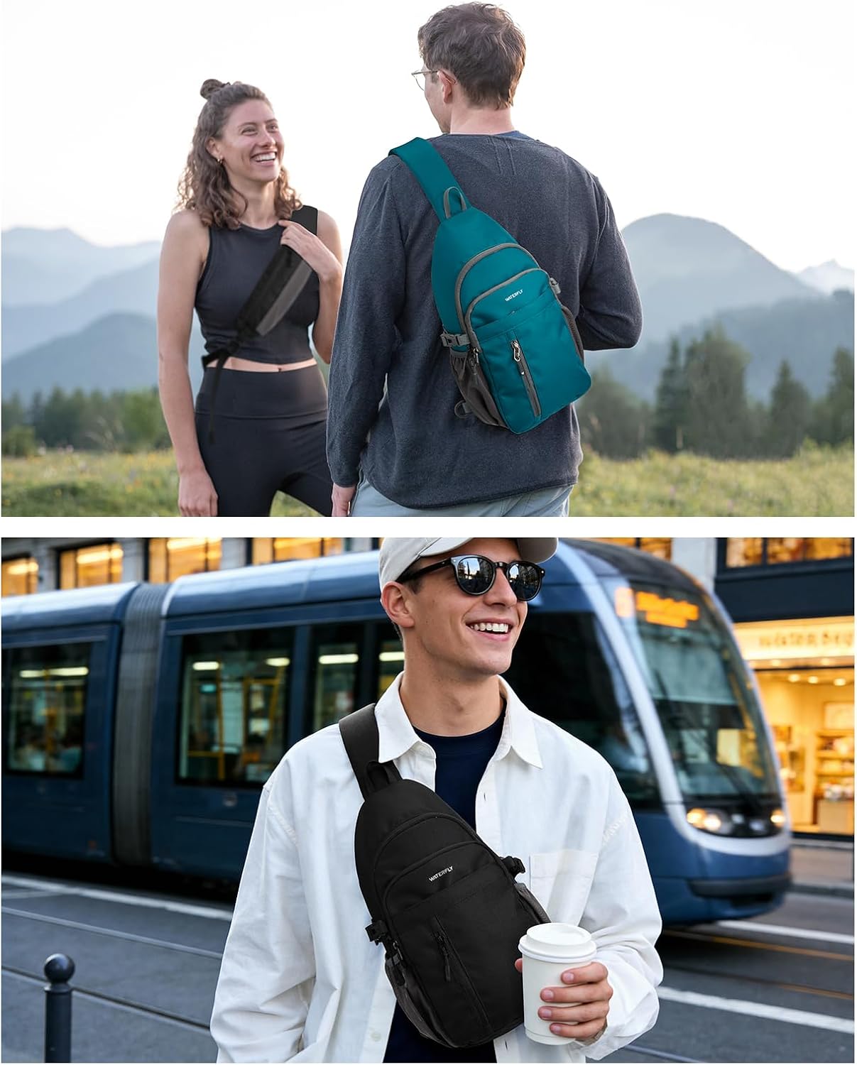 Thumbnail 6 de Waterfly Sling Bag Crossbody Backpack: A versatile 6L carry with RFID protection