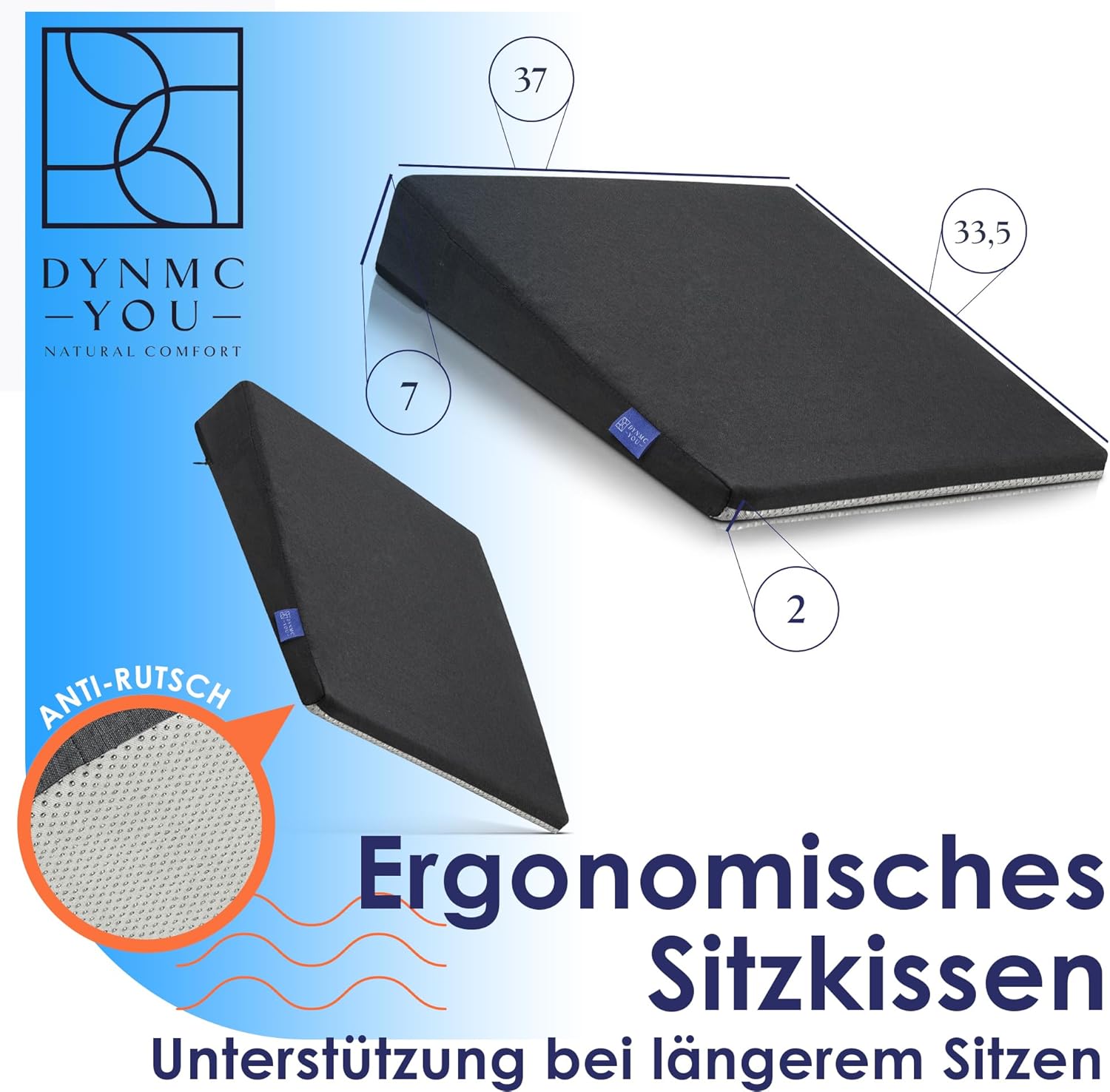 Thumbnail 6 de DYNMC you Keilkissen Stuhl Sitzkissen 7,2 cm