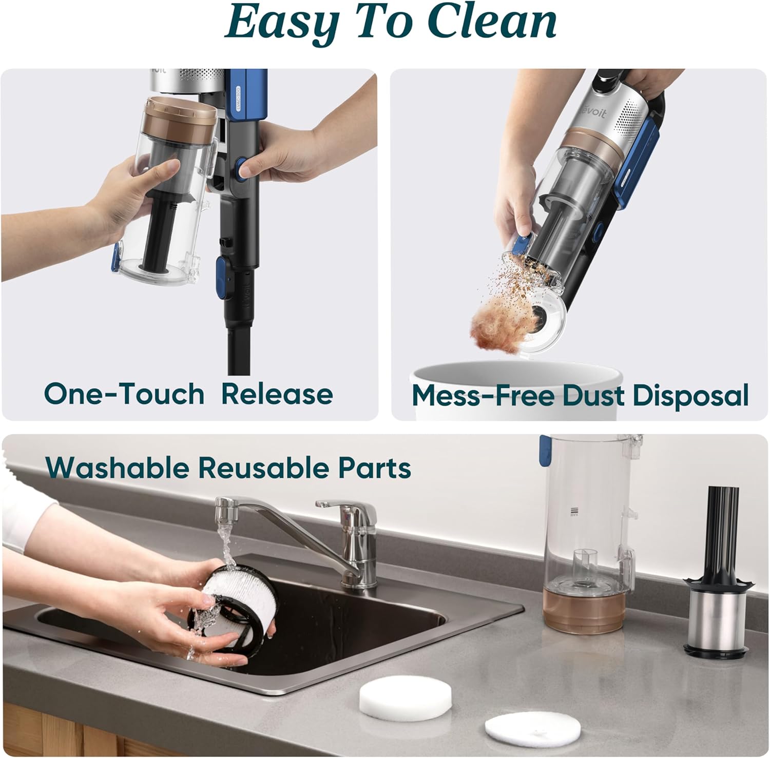 Thumbnail 6 de LEVOIT LVAC-300 Cordless Vacuum Cleaner 60 mins 🧹