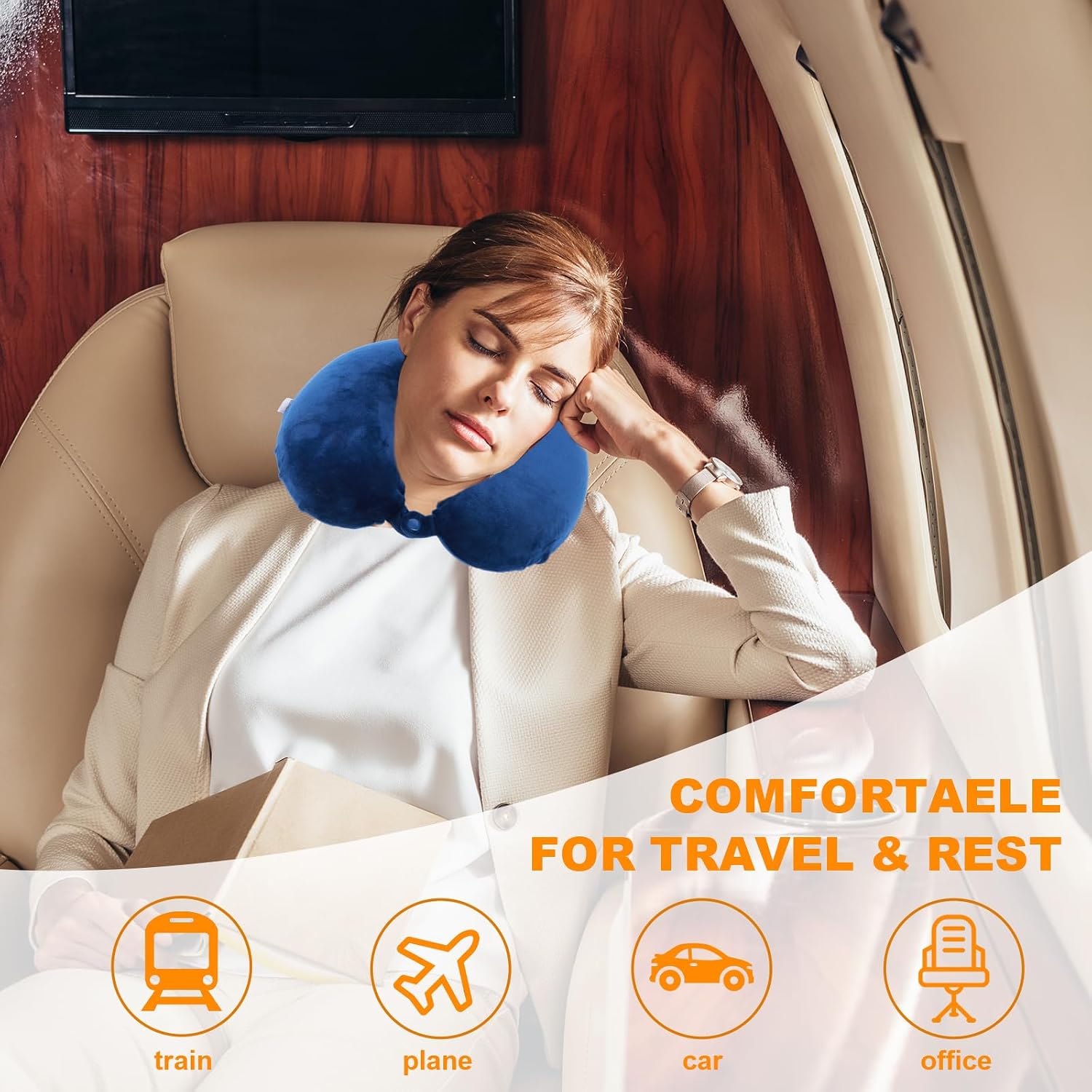 Thumbnail 1 de Far win Travel Pillow 100% memory foam neck pillow 💤