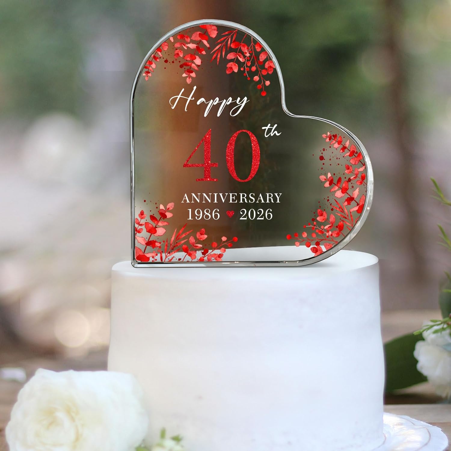 Thumbnail 5 de Acrylic Anniversary Cake Topper