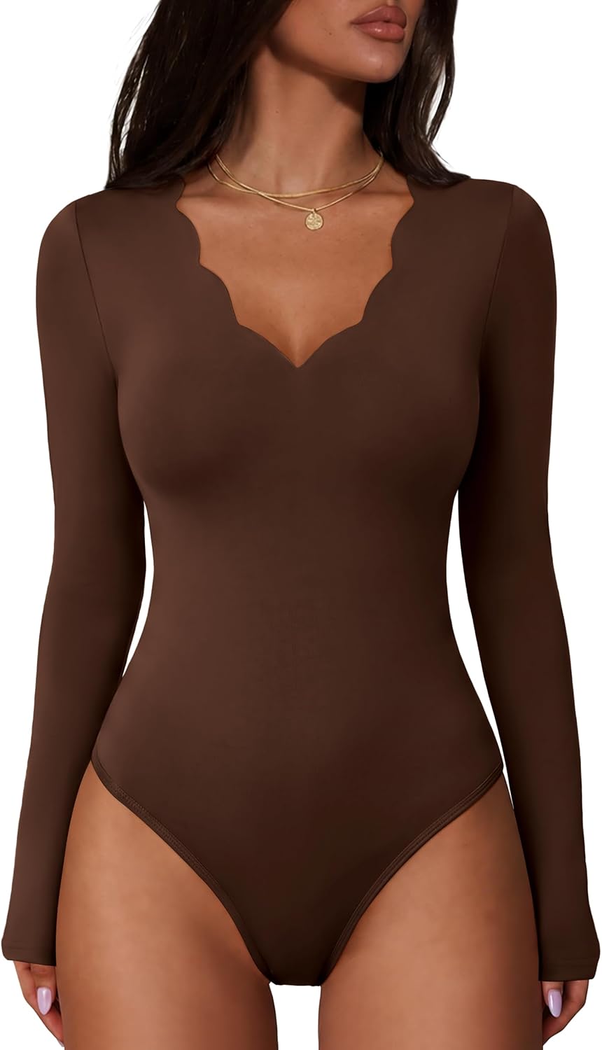 Thumbnail 1 de OFEEFAN Women's Bodysuit, Long Sleeve