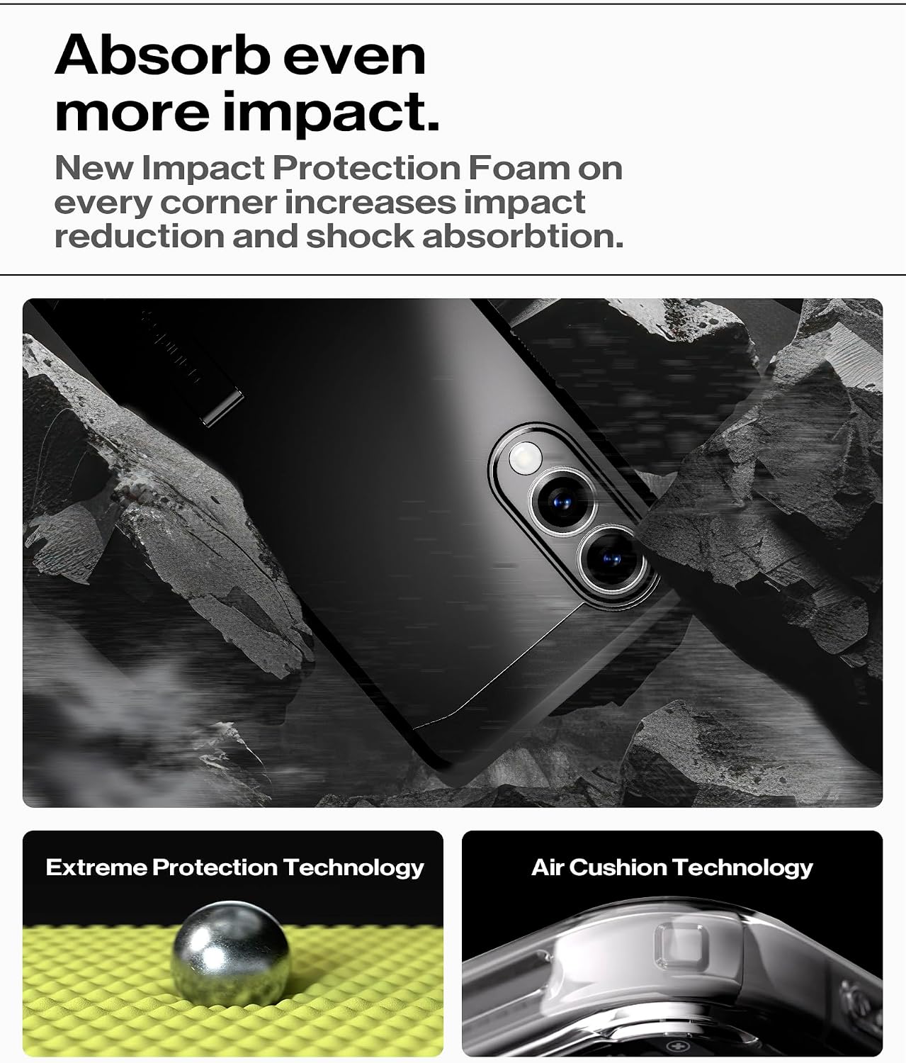 Detalle de Spigen Tough Armor (AI) MagFit für Samsung Galaxy S25 Edge – MagSafe- kompatible Hülle mit Kickstand und XRD-Pads