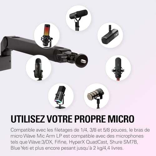 Detalle de Elgato Wave Mic Arm Low Profile – Perche de micro