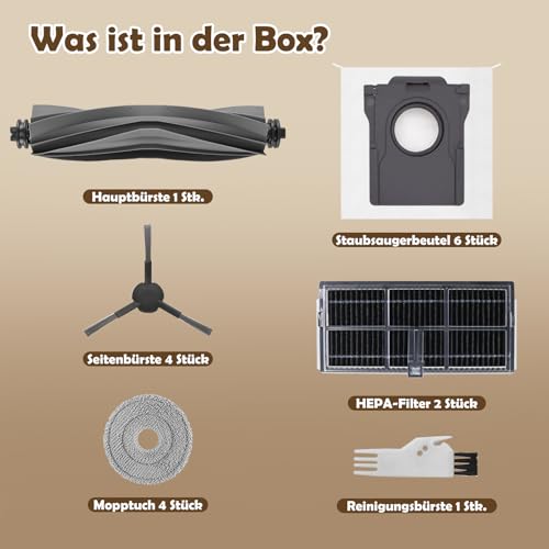 Thumbnail 6 de Spofan Ersatzset für Dreame L40 Ultra AE/L40 Ultra A/L10s Ultra Gen 2 – Kompatibles Zubehörpaket