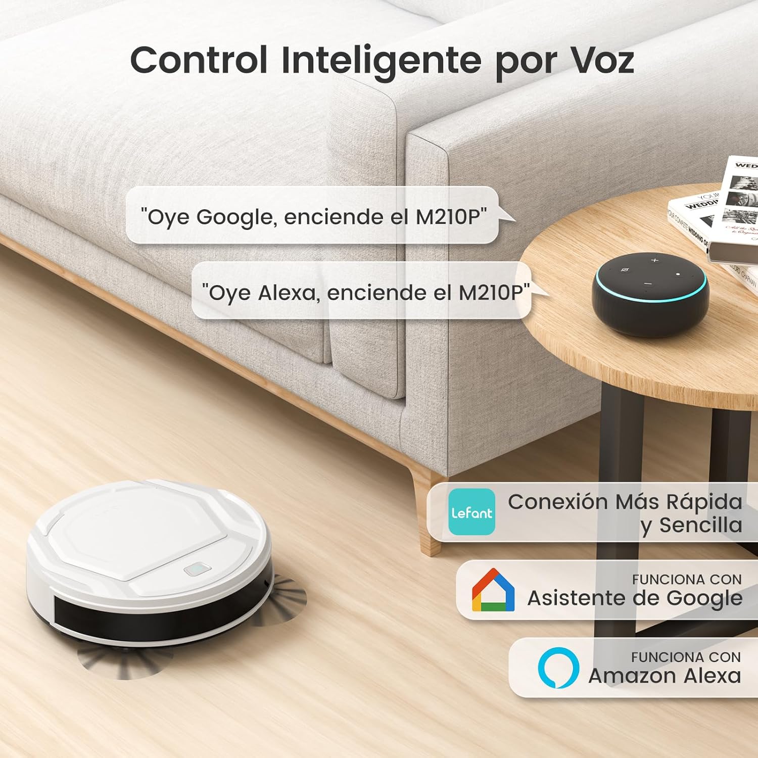 Thumbnail 7 de LEFANT M210P Robot Aspirador 🧹 Potente, Wi-Fi y Control Remoto