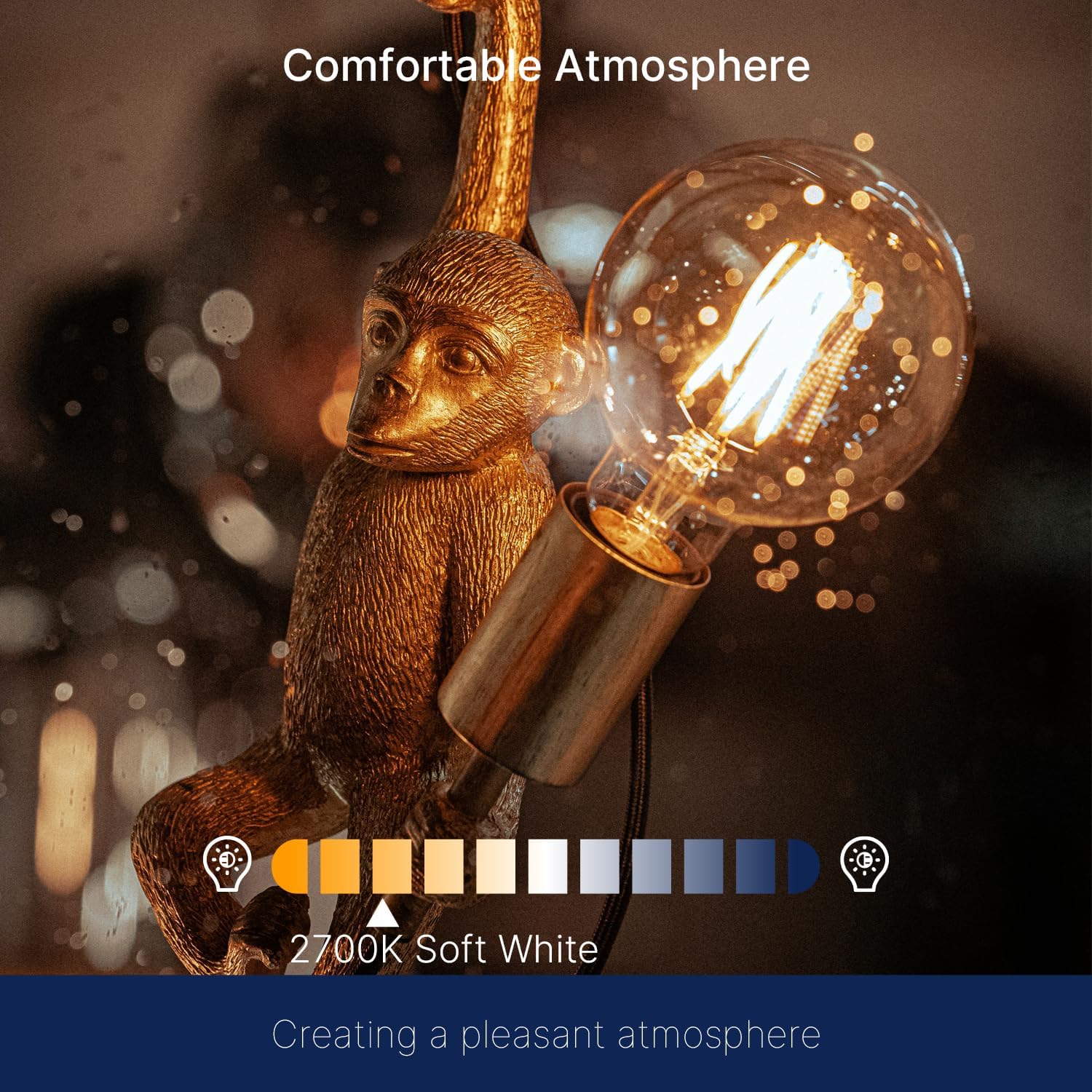 Thumbnail 5 de FLSNT G16.5-E12-12-5.5W LED Globe Bulbs, Dimmable, 2700K Soft White, 12-Pack