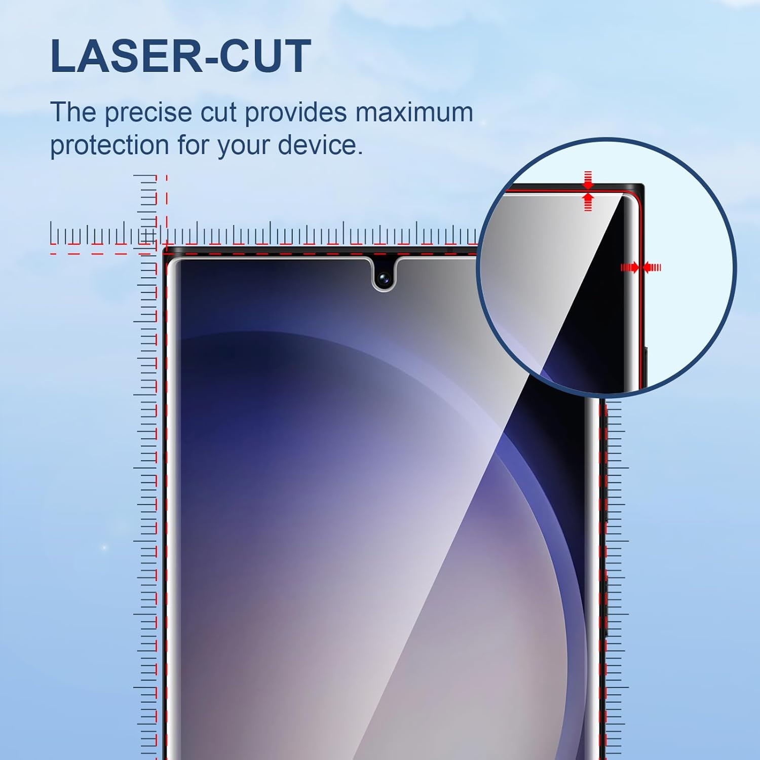 Thumbnail 2 de LK 3 Pack TPU Screen Protector for Samsung Galaxy S23 Ultra