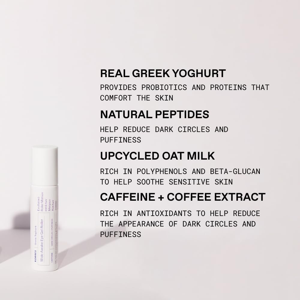 Detalle 2 de KORRES Greek Yoghurt Eye Gel with Caffeine and Hyaluronic Acid