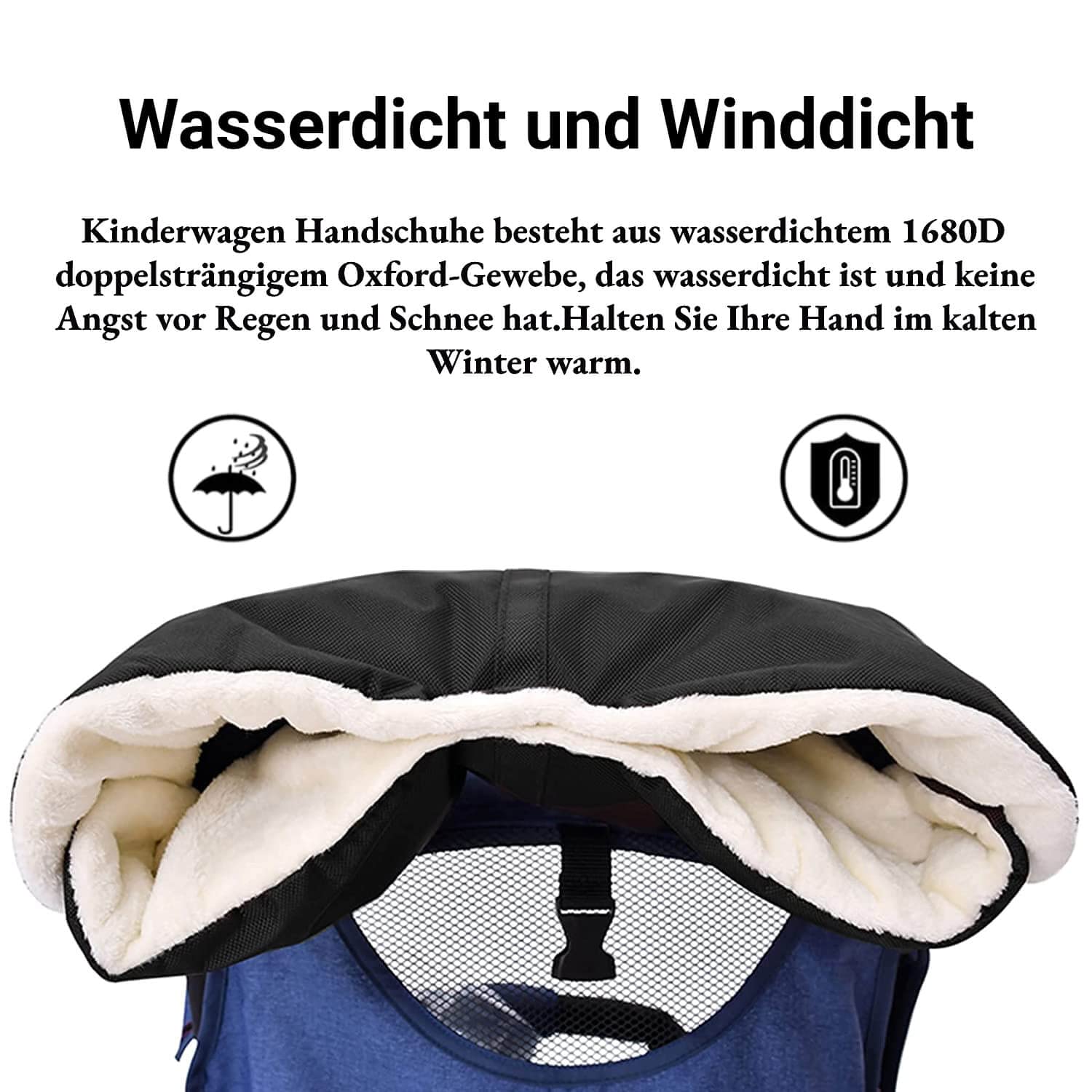 Detalle 2 de Handwärmer für Kinderwagen Universalgröße