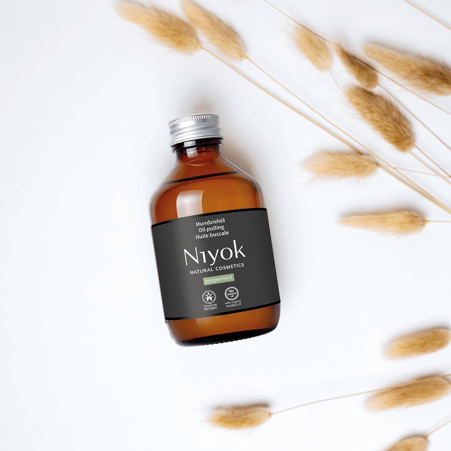 Thumbnail 6 de Niyok Mundziehöl Pfefferminze – Bio Kokosöl (200 ml) für Ölziehen