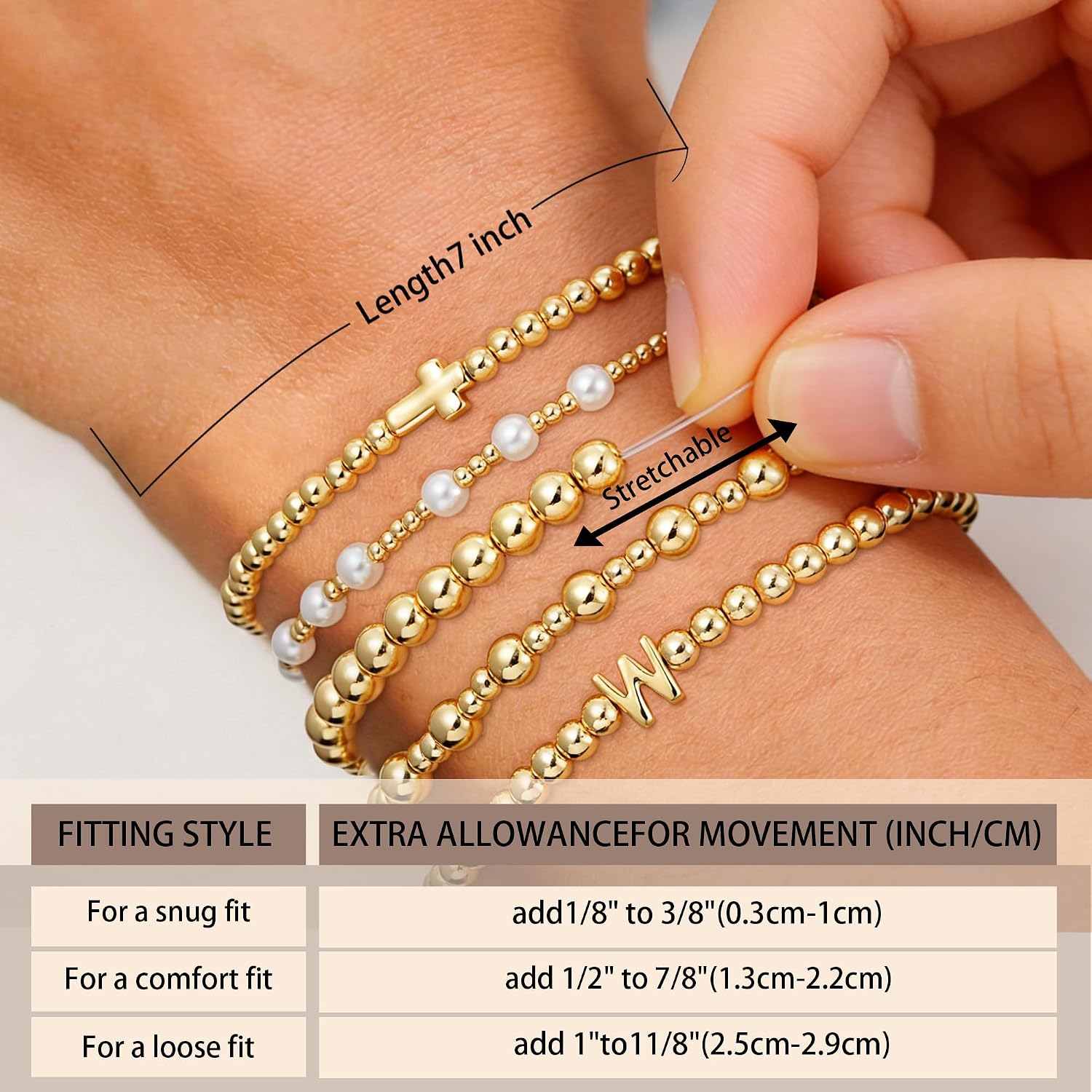 Detalle 1 de Diorra Gold Bracelet Set, 14K Gold-Plated