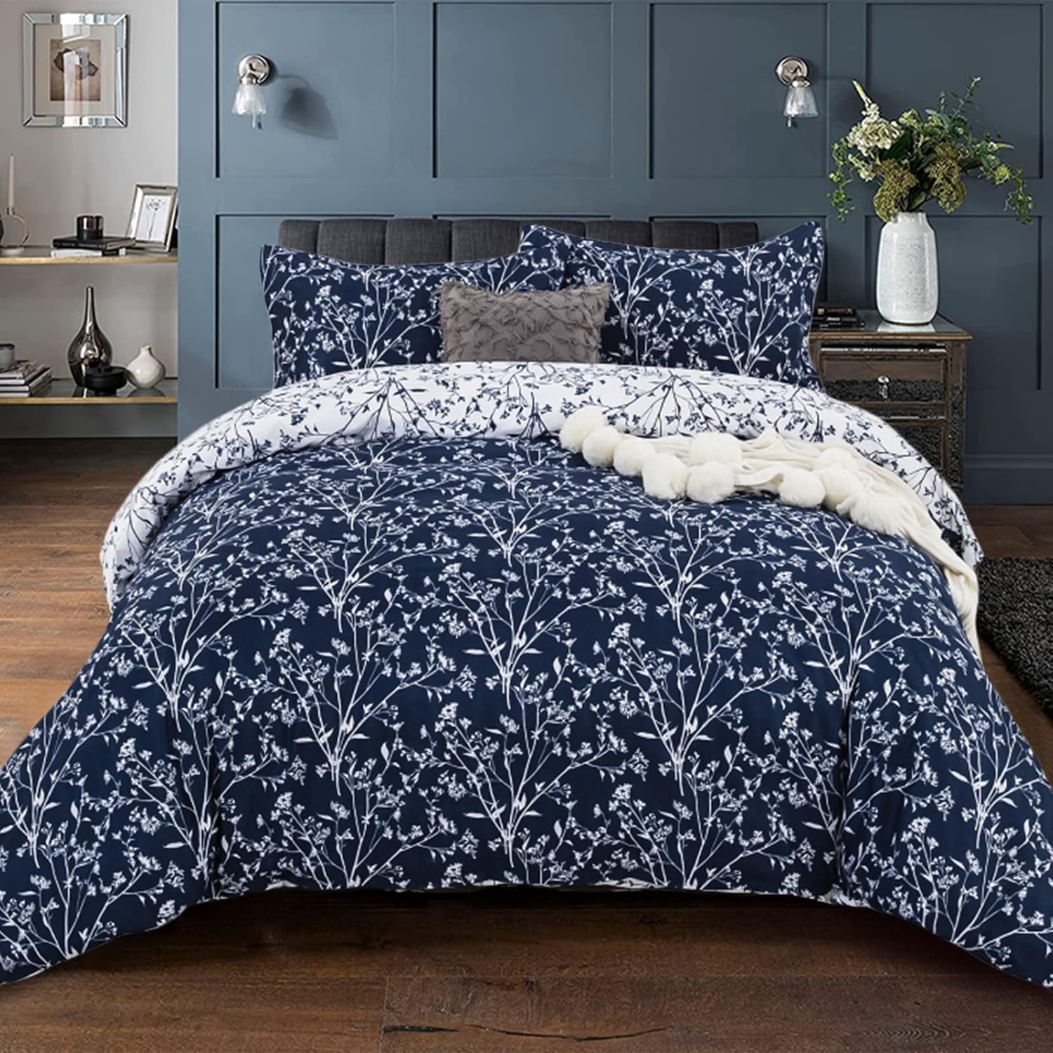 Detalle de DJY Navy Bedding King 230x220cm duvet set