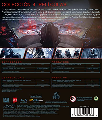 Thumbnail 1 de Predator: Colección 4 Películas (Blu-ray) de Divisa Films