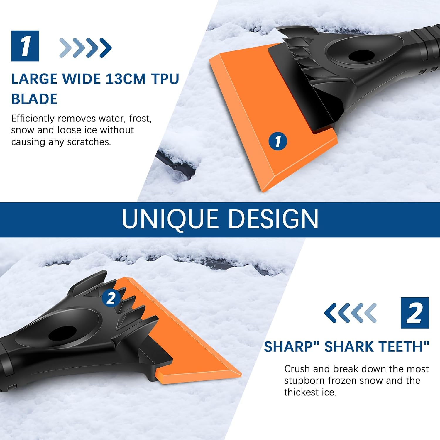 Detalle 2 de Cloudgree Ice Scraper ergonomic foam grip for cars
