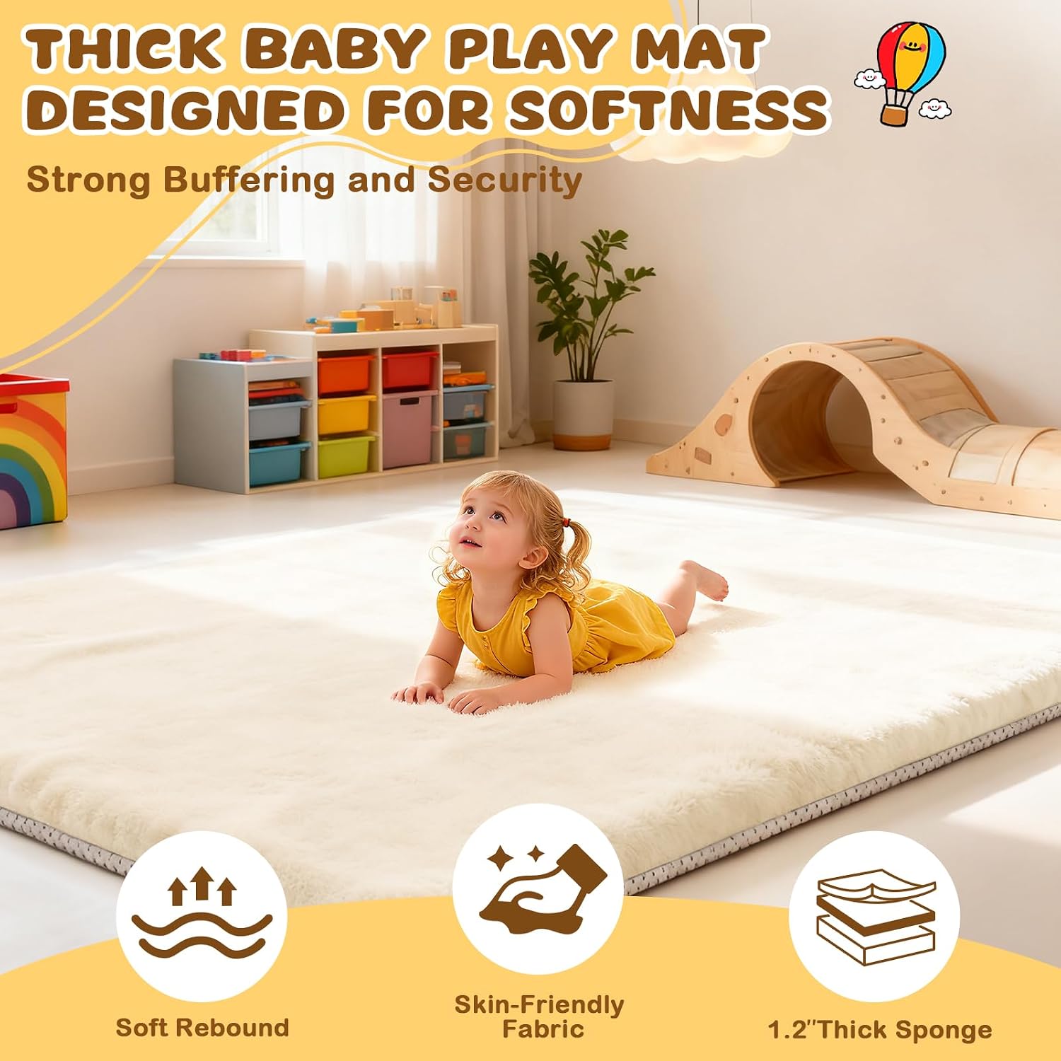 Detalle 2 de Yozoia Baby Play Mat, 1.2-Inch Thick
