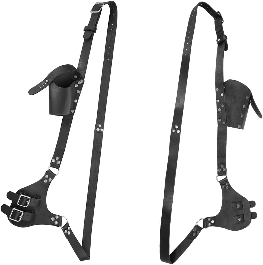 Thumbnail 4 de Medieval Leather Belt Sword Frog Holster – Adjustable Shoulder Strap & Blade Sheath