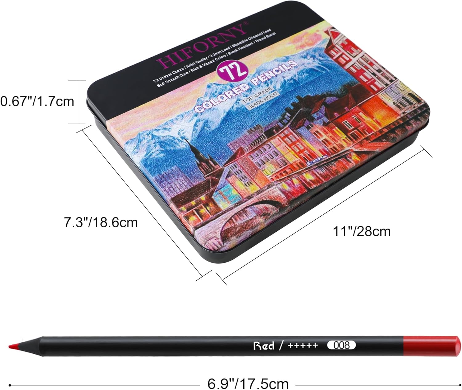 Thumbnail 6 de HIFORNY Set 75 matite colorate premium 🎨