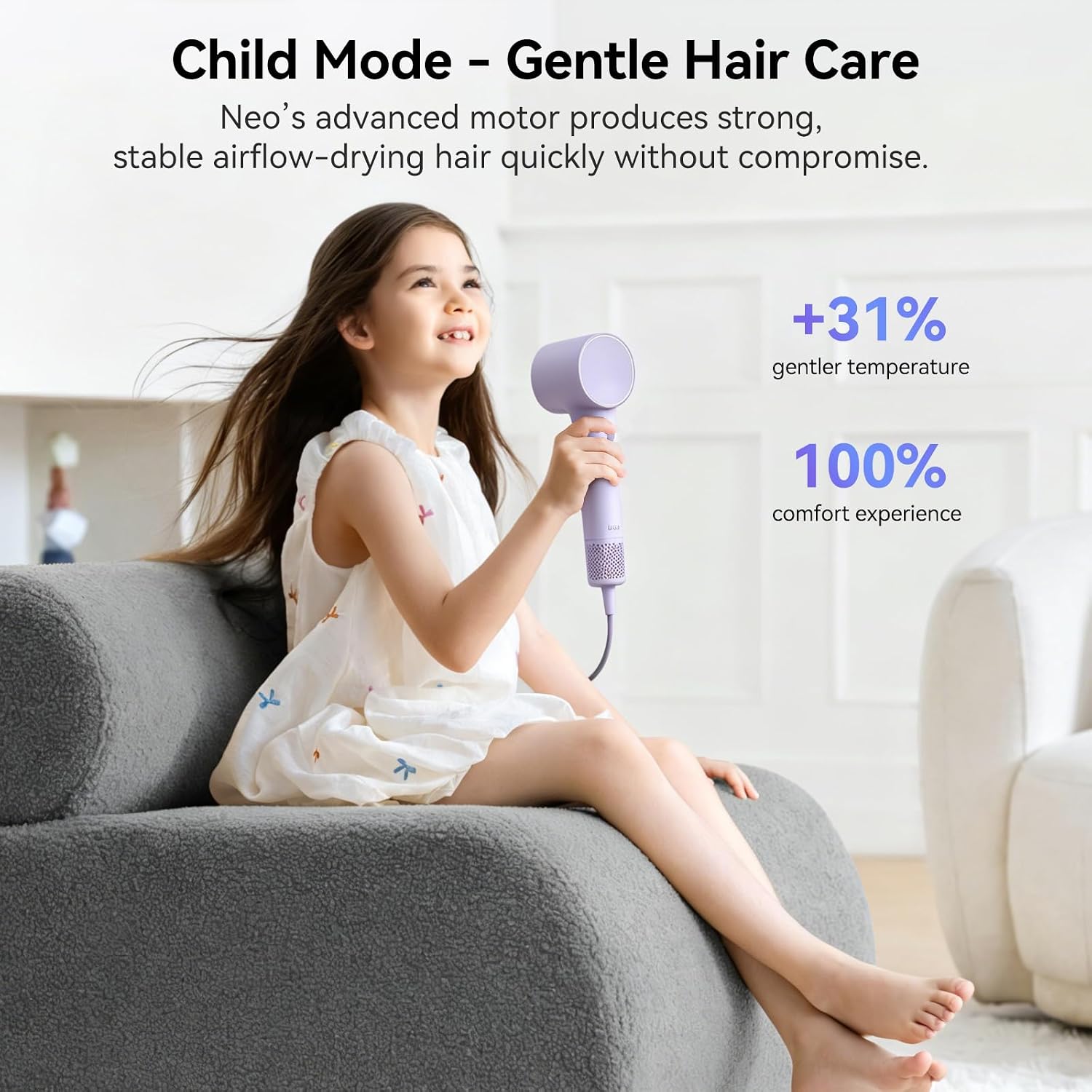 Thumbnail 3 de Laifen Neo High-Speed Hair Dryer: 110,000 RPM Brushless Motor, 200M Negative Ions & Quiet Design