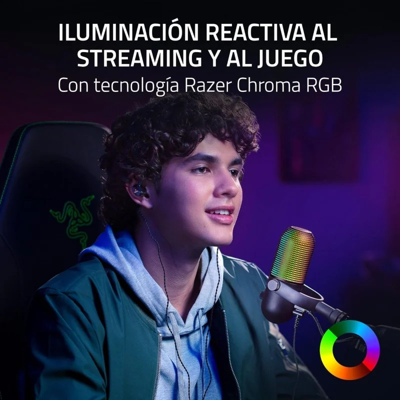 Thumbnail 3 de Razer Seiren V3 Chroma micrófono de condensador para streaming 🎤