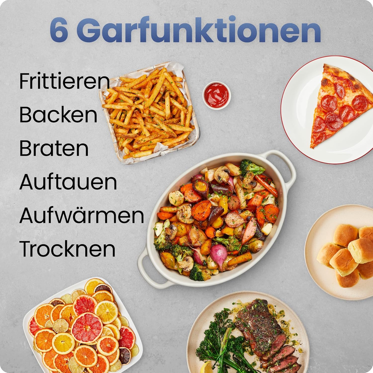Detalle 2 de Chefman TurboFry Heißluftfritteuse 8,5 l