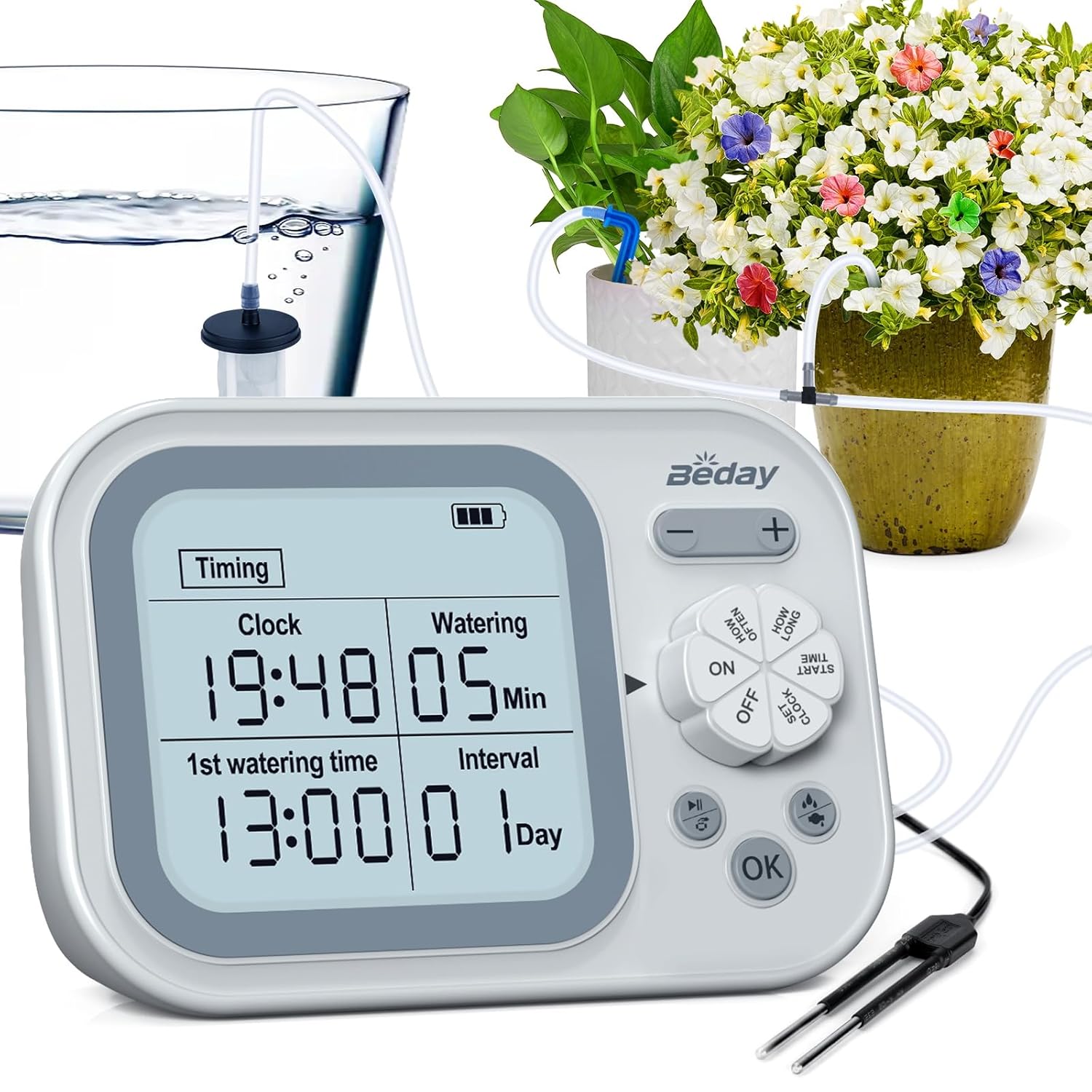 Detalle de Automatische Bewässerung Indoor – Selbstbewässerungssystem für 15 Topfpflanzen