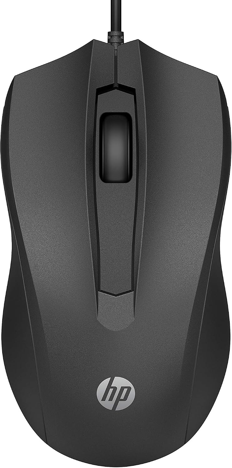 Detalle de HP 100G(6VY96AA)有線マウス、1600dpi光学式センサー・左右対称設計