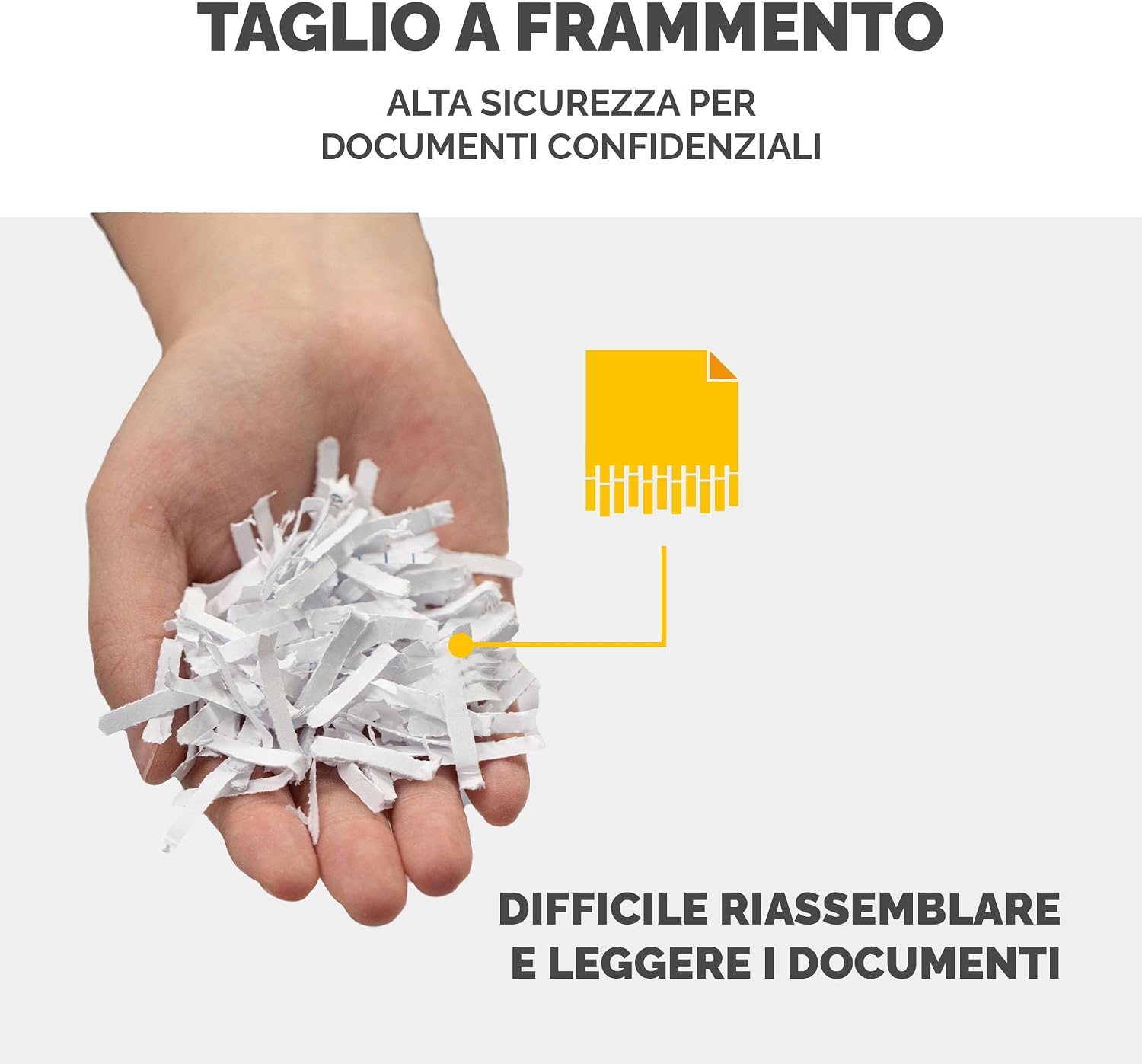 Detalle de Fellowes FS-9C Distruggidocumenti a Taglio Incrociato: Sicurezza, Silenzio e Flessibilità per Casa e Ufficio