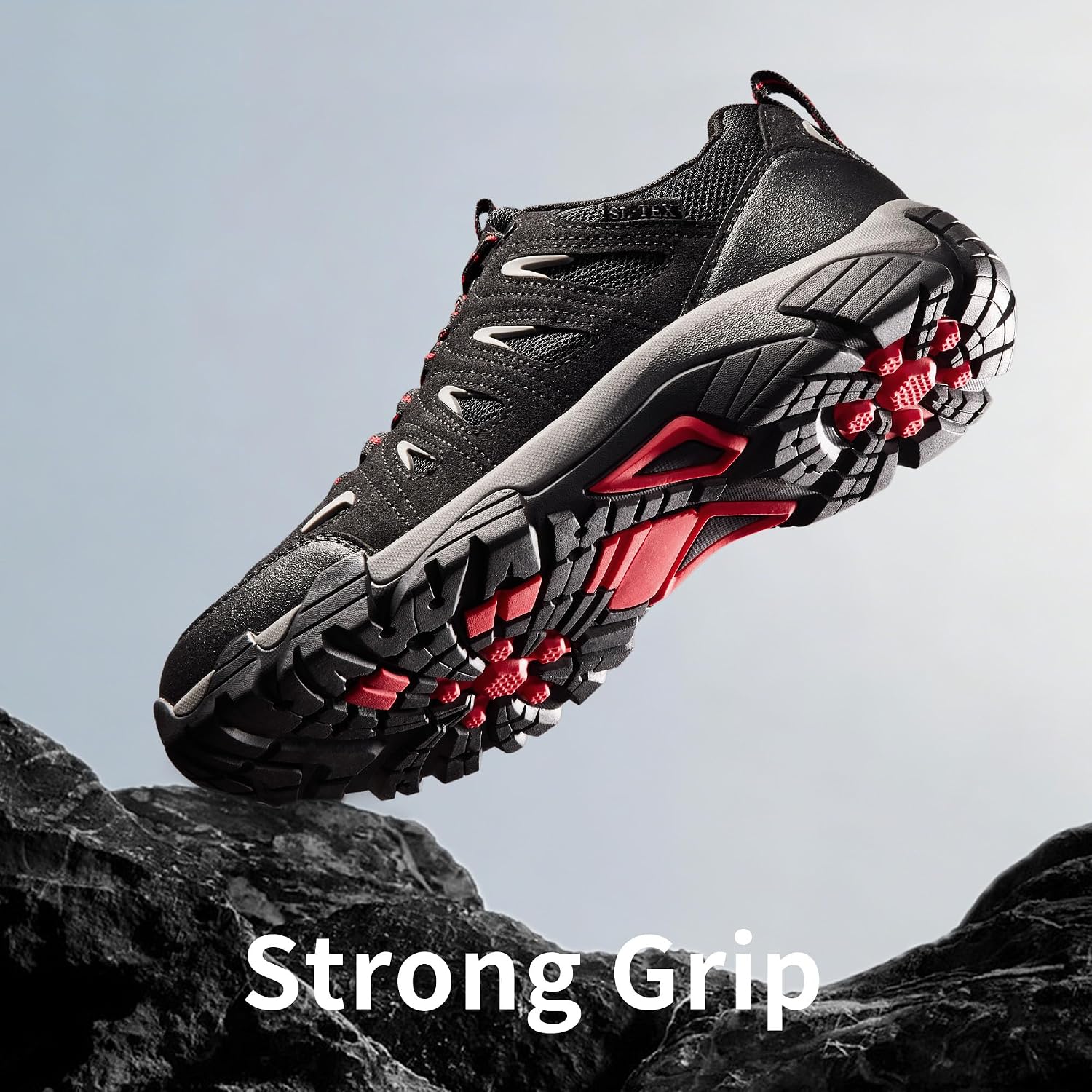 Detalle de SHULOOK Men's Waterproof Hiking Shoes: Lightweight, Breathable, All-Terrain Ankle Boots