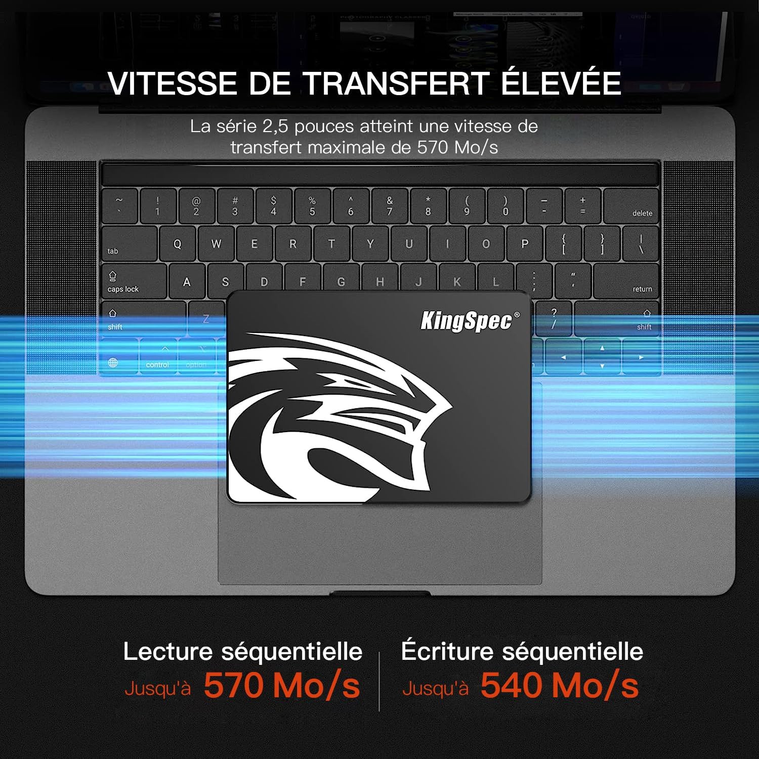 Thumbnail 1 de KingSpec 1TB SSD SATA III 6Gb/s 2.5" — Performancee affidabili per desktop, portatili e All-in-One