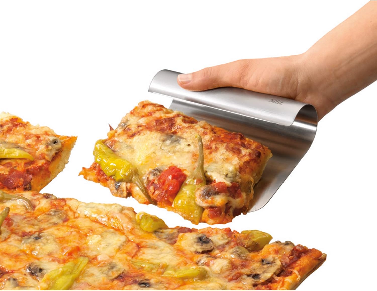 Thumbnail 4 de Silit Cut’n Serve Gemüseschaufel aus Edelstahl, mattiert – 11 x 15 cm (Teig- und Küchenhelfer)