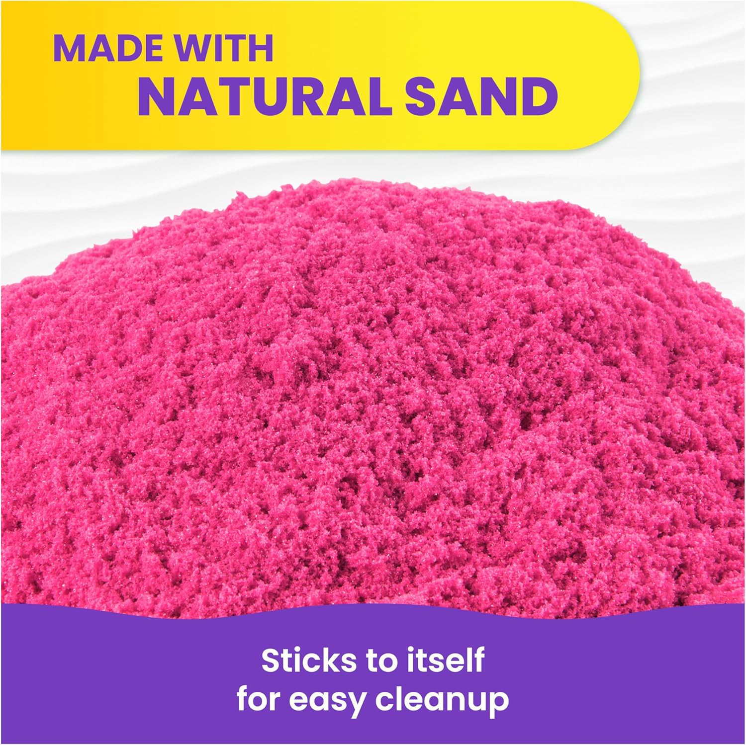 Thumbnail 3 de KINETIC SAND 907 g Arena mágica rosa con purpurina