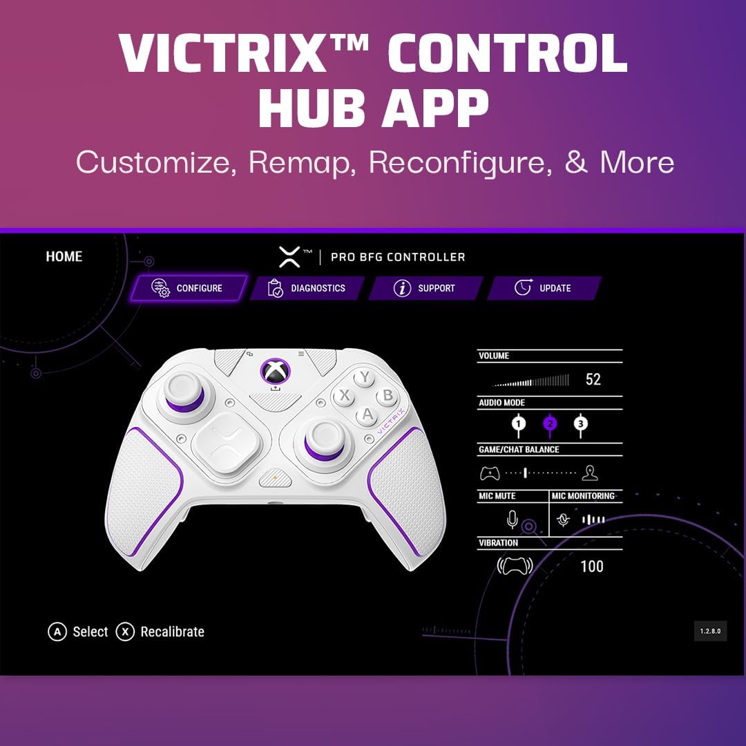 Thumbnail 6 de PDP Victrix Pro BFG Wireless Controller: White per Xbox Series X|S, Xbox One e PC Windows