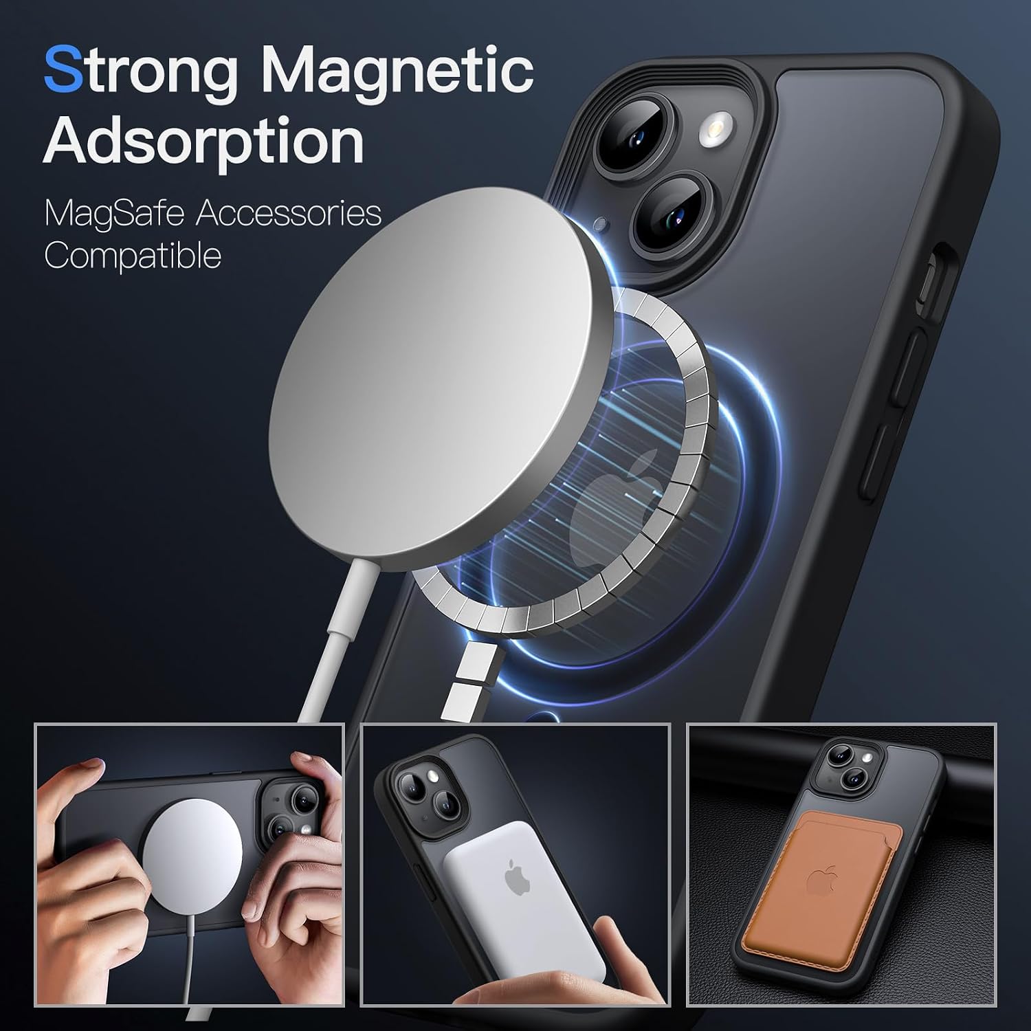 Detalle de iPhone 15 MagSafe magnetic case
