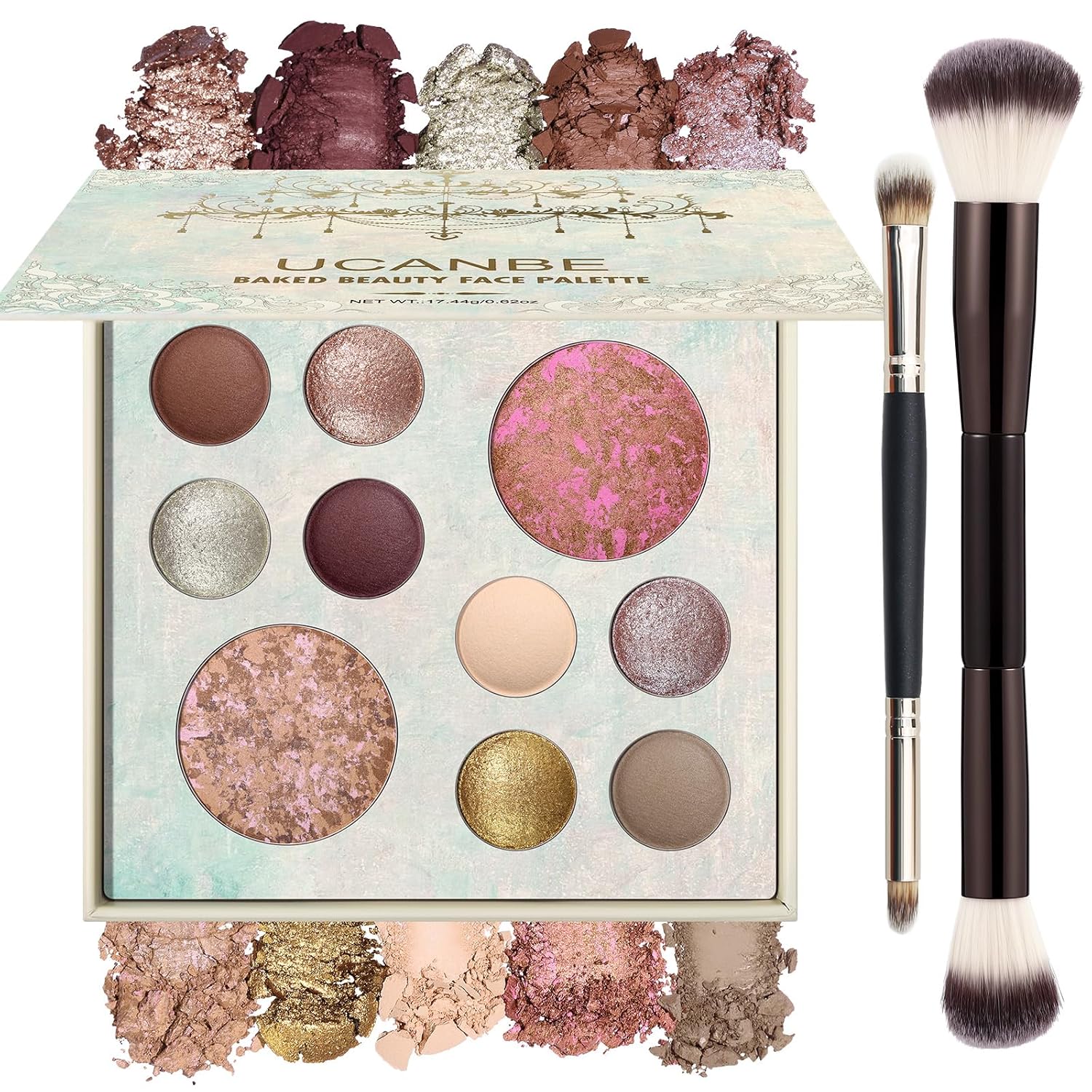 Detalle de UCANBE Makeup Palette Set with 8 Eyeshadows