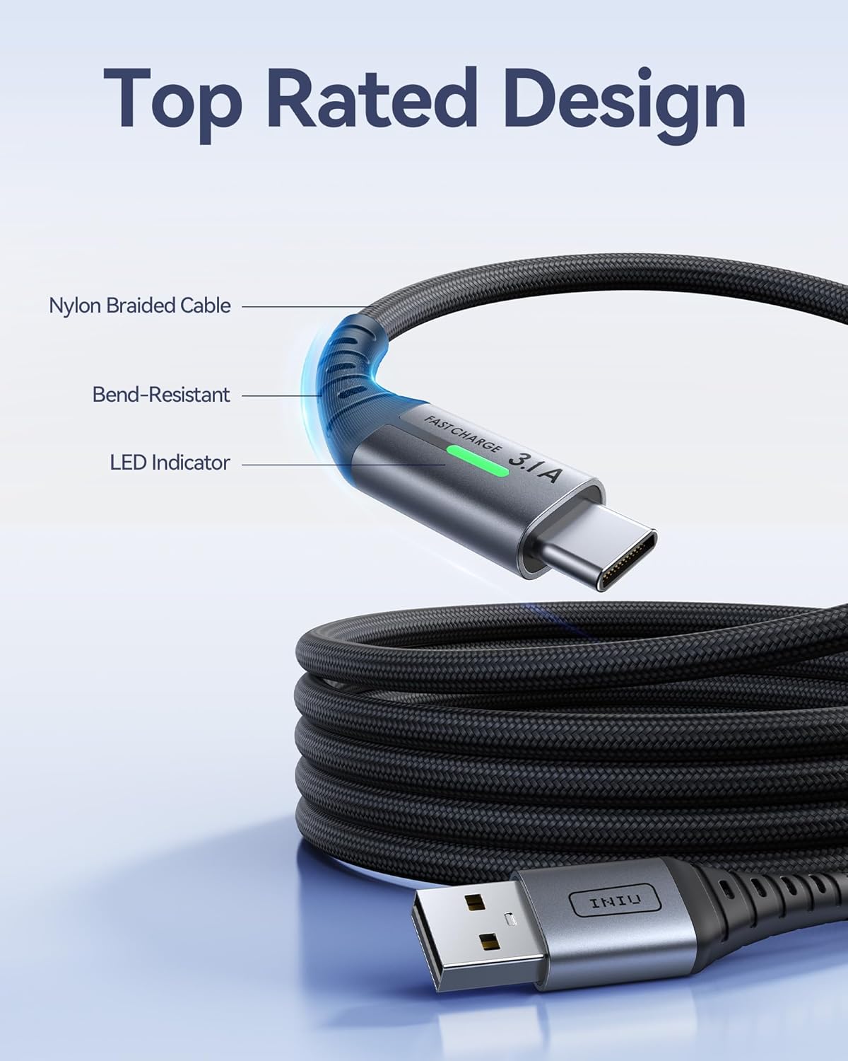 Thumbnail 3 de INIU USB C Charger Cable 3.1A