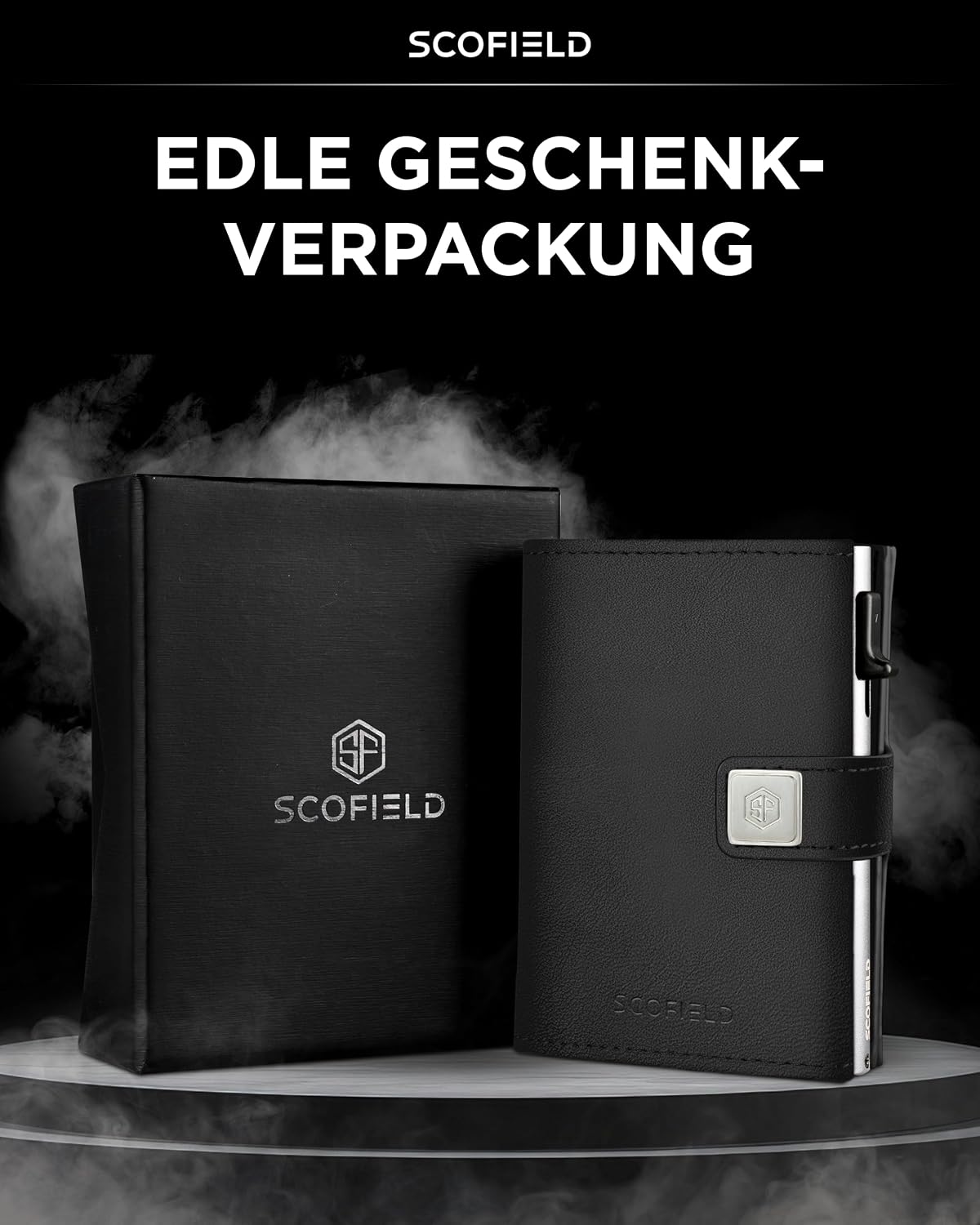 Thumbnail 6 de SF SCOFIELD Herren Geldbörse Trinity mit RFID-Schutz für bis zu 12 Karten – schmale Smart Wallet