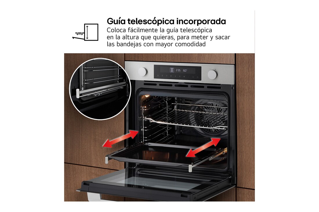 Thumbnail 5 de LG WS5D5210S.OBSPTO Horno 72 L clasificación A, convección 🍽