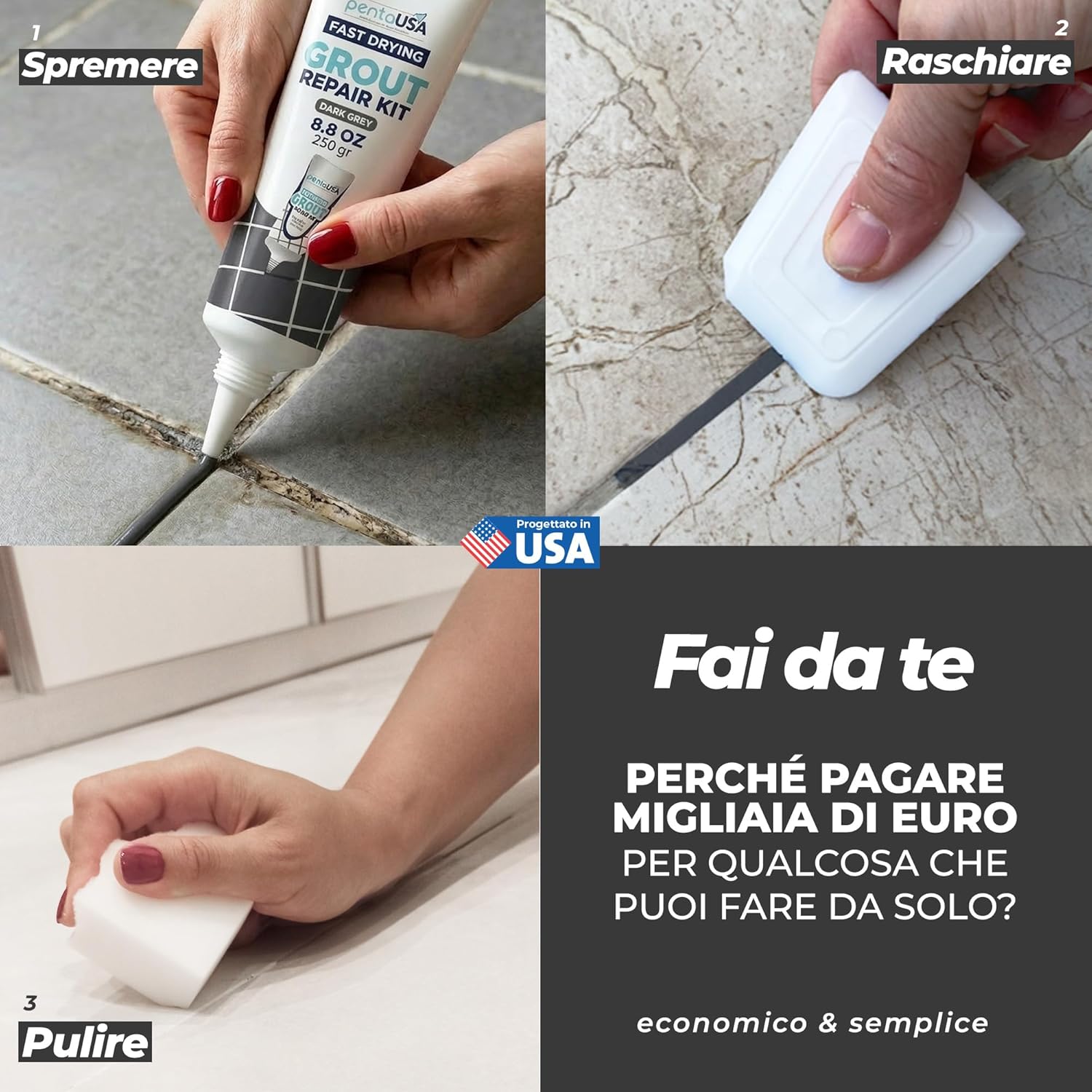 Detalle 1 de PENTAUSA Riparazione Fughe 250 g