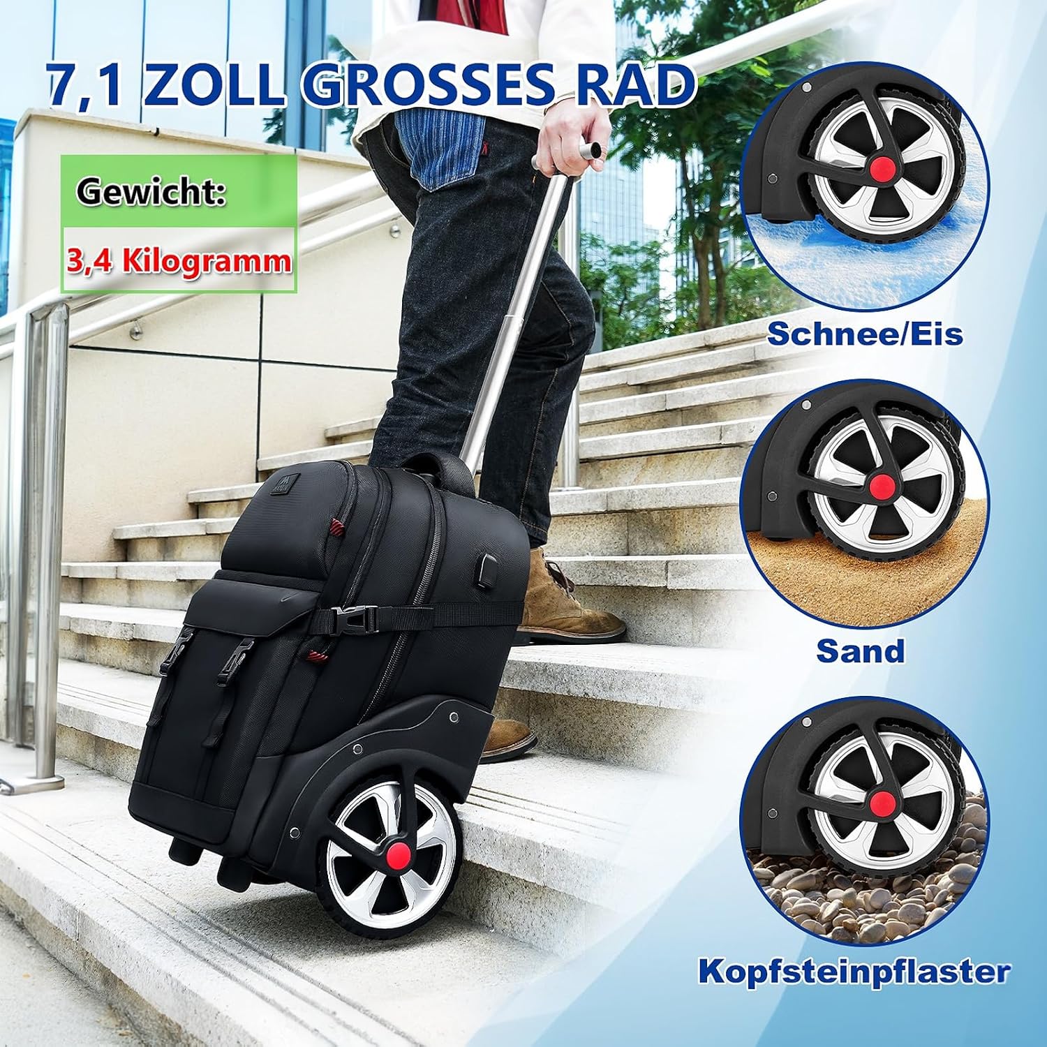 Thumbnail 1 de MATEIN Trolley Rucksack 50L