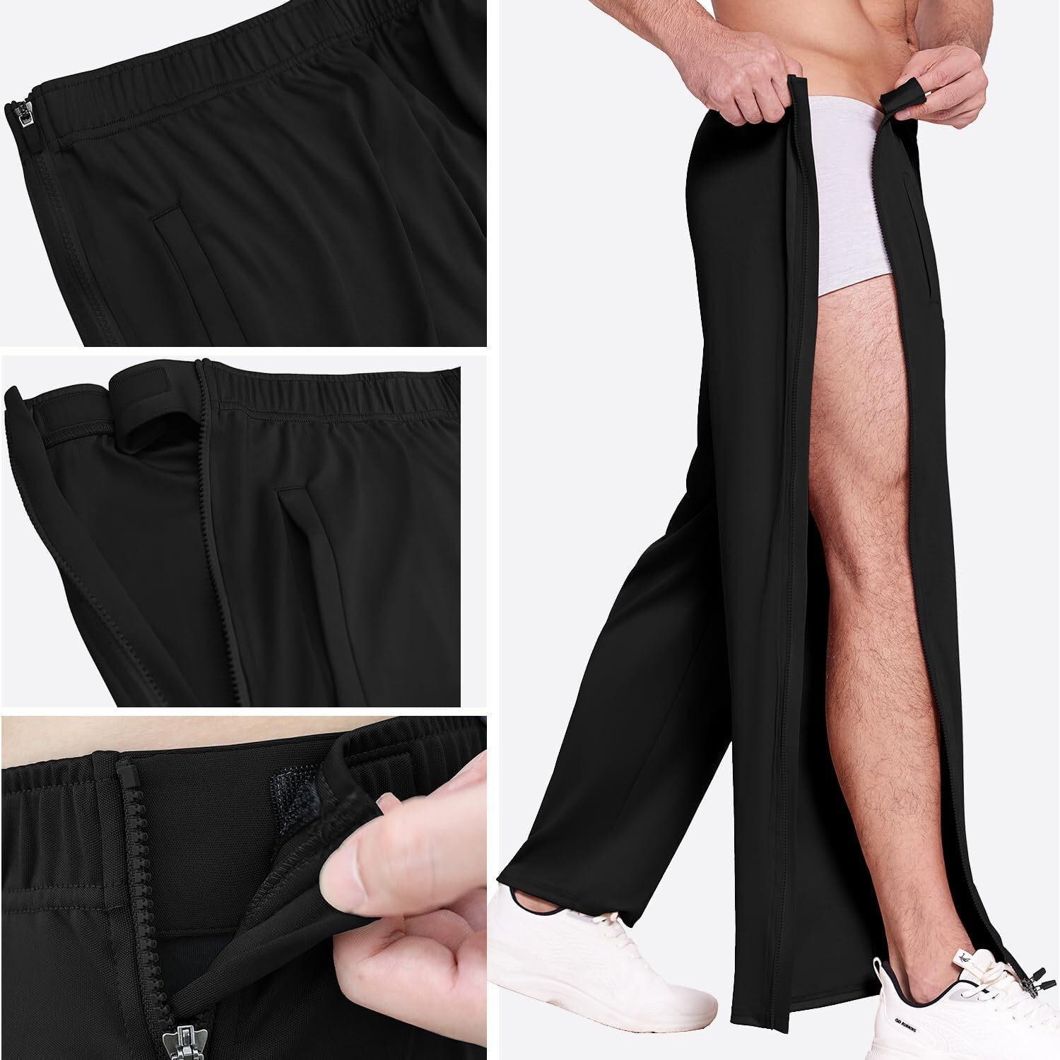 Detalle 2 de PINSPARK Pantaloni lunghi da uomo con chiusura lampo continua
