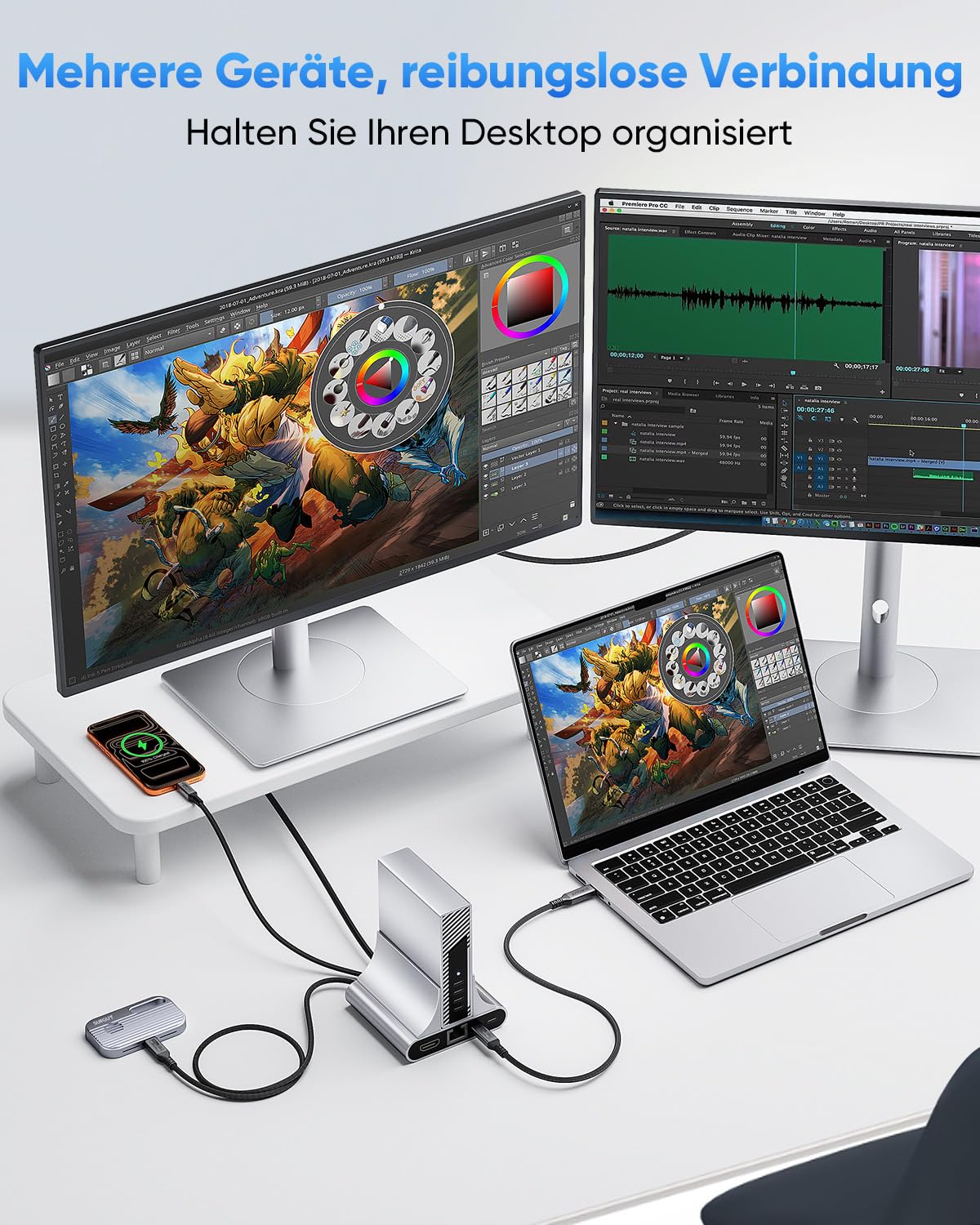 Detalle de SUNGUY USB4 Kabel (USB-C auf USB-C) 1 m mit 80 Gbit/s, bis 240 W PD und Dual-8K Video