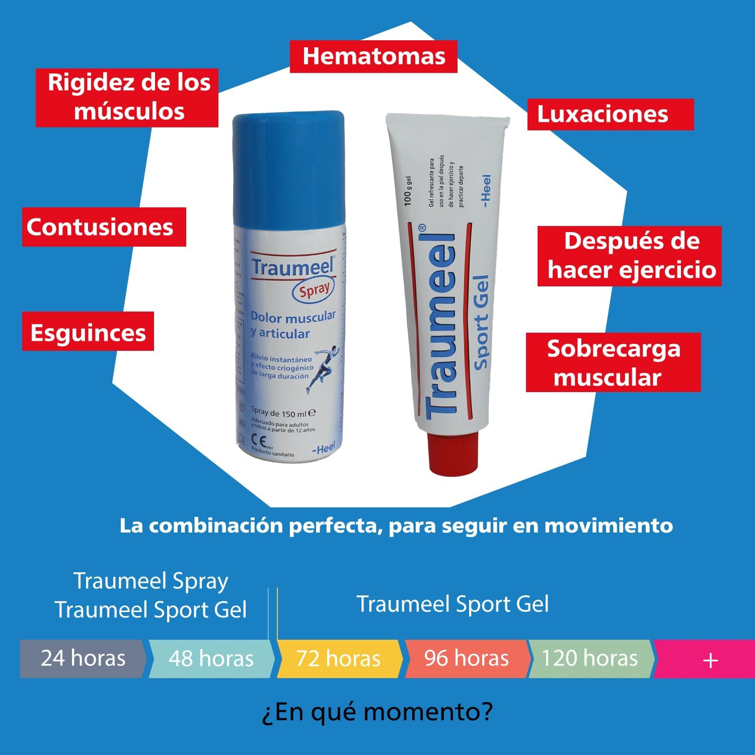 Detalle de Heel Traumeel Spray Frío 150 ml: alivio rápido para contusiones y tensiones musculares